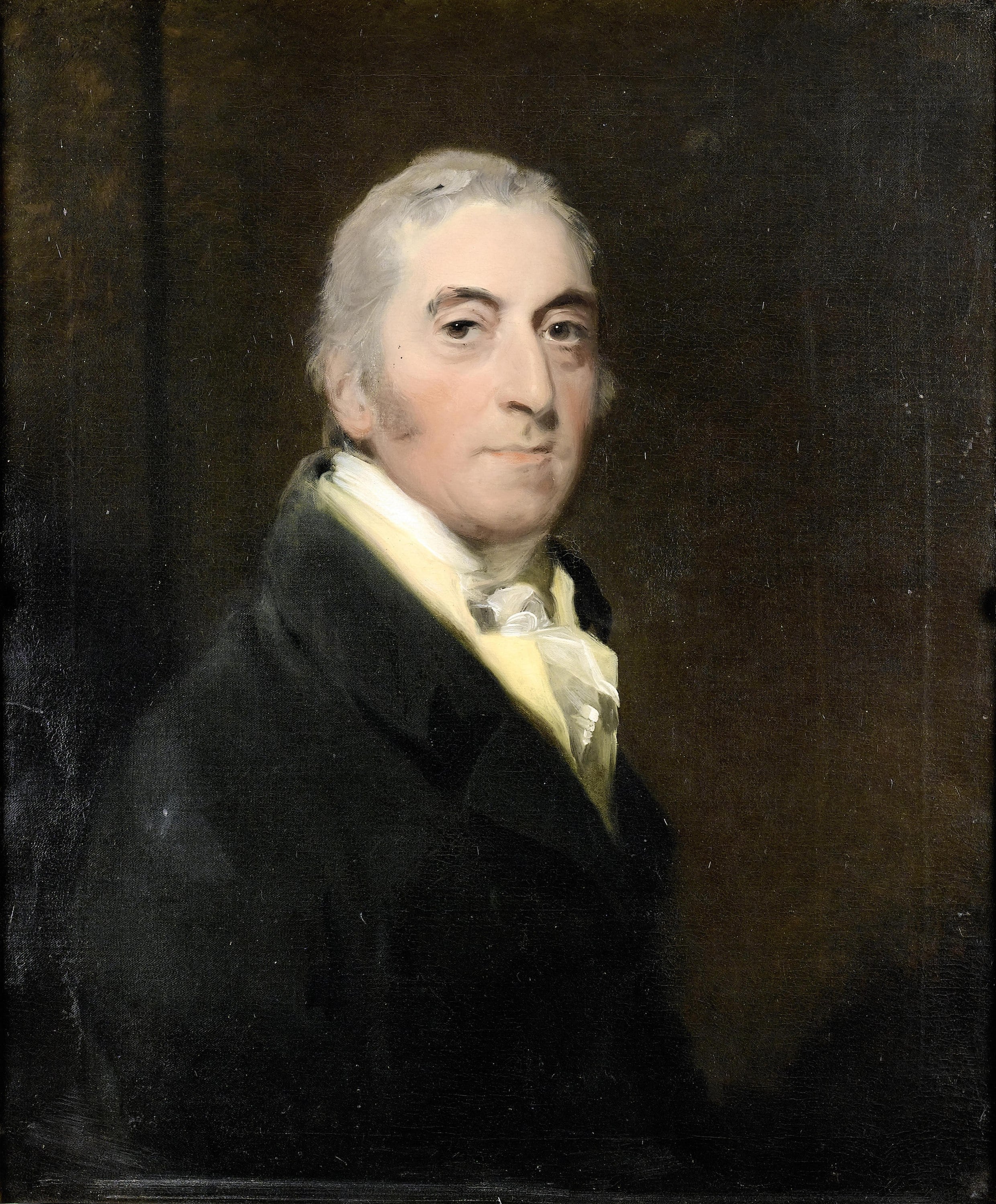 贵族肖像绘制主题 - 佚名男子肖像 - 展现男子贵族优雅气质