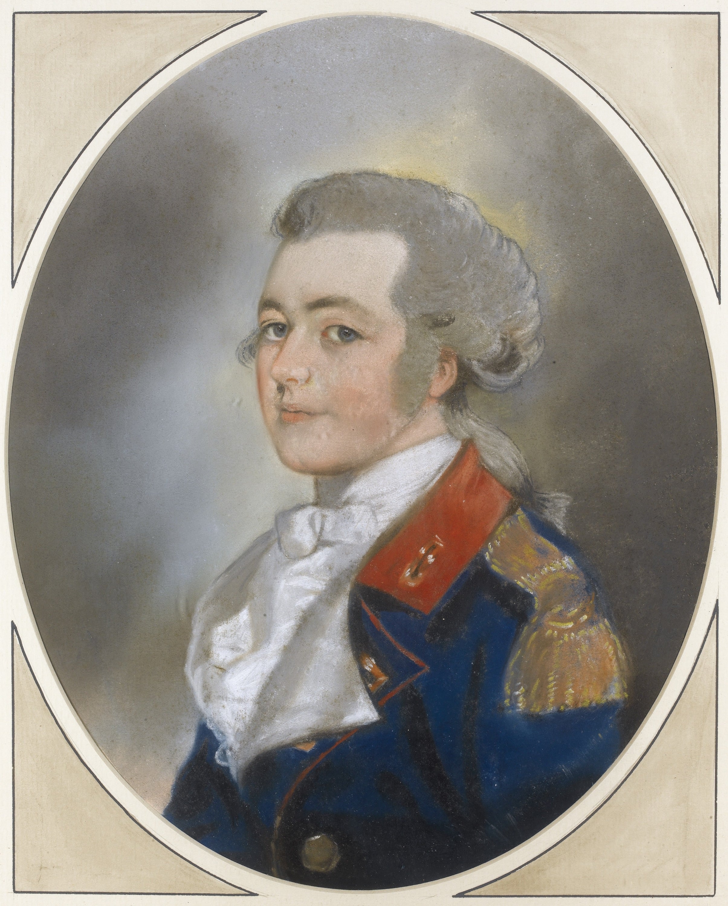 贵族肖像绘制主题 - 未知人物肖像 - 展现贵族男子服饰风采 