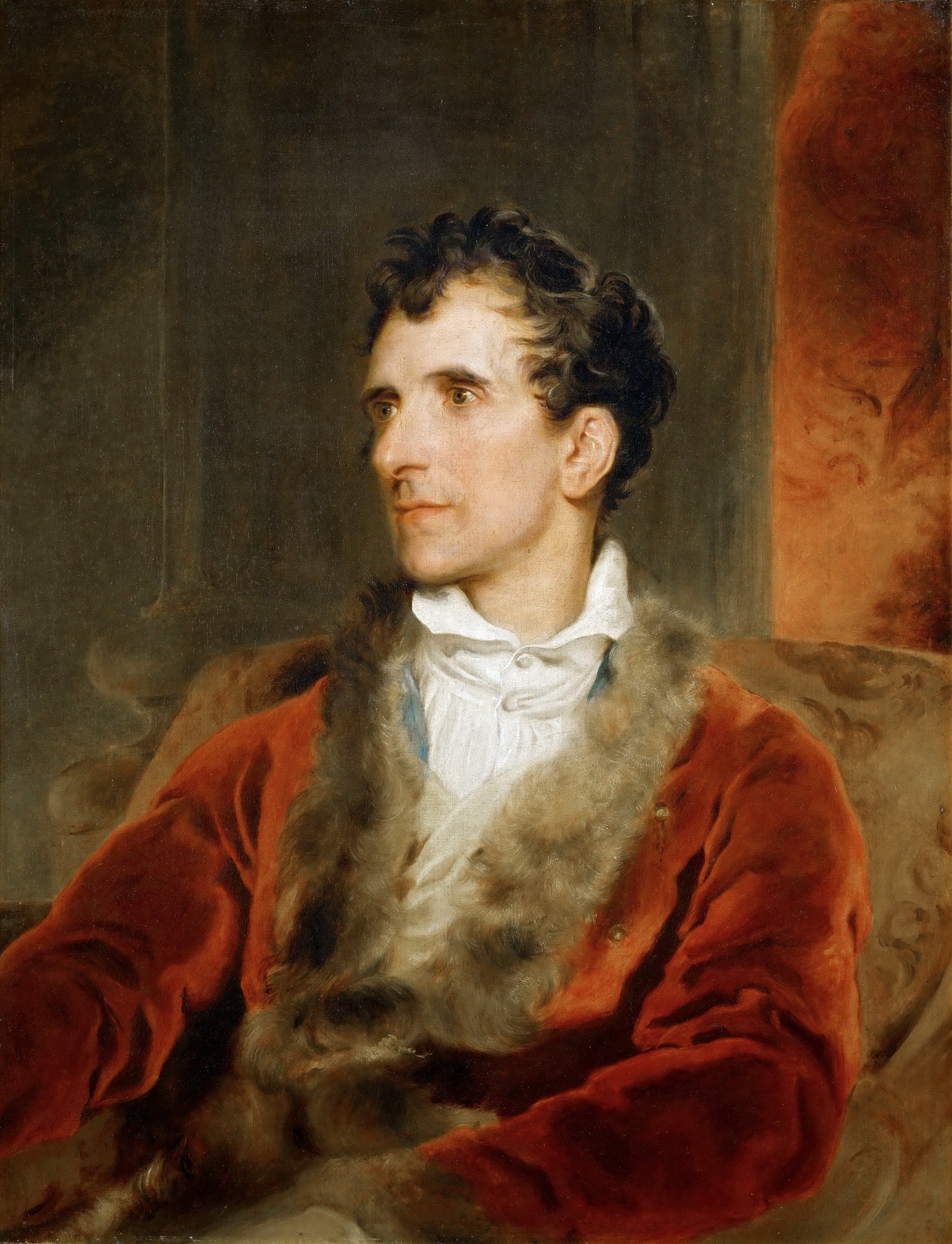 贵族肖像绘制主题 - 未知名男士肖像 - 绘男士身着华服之模样