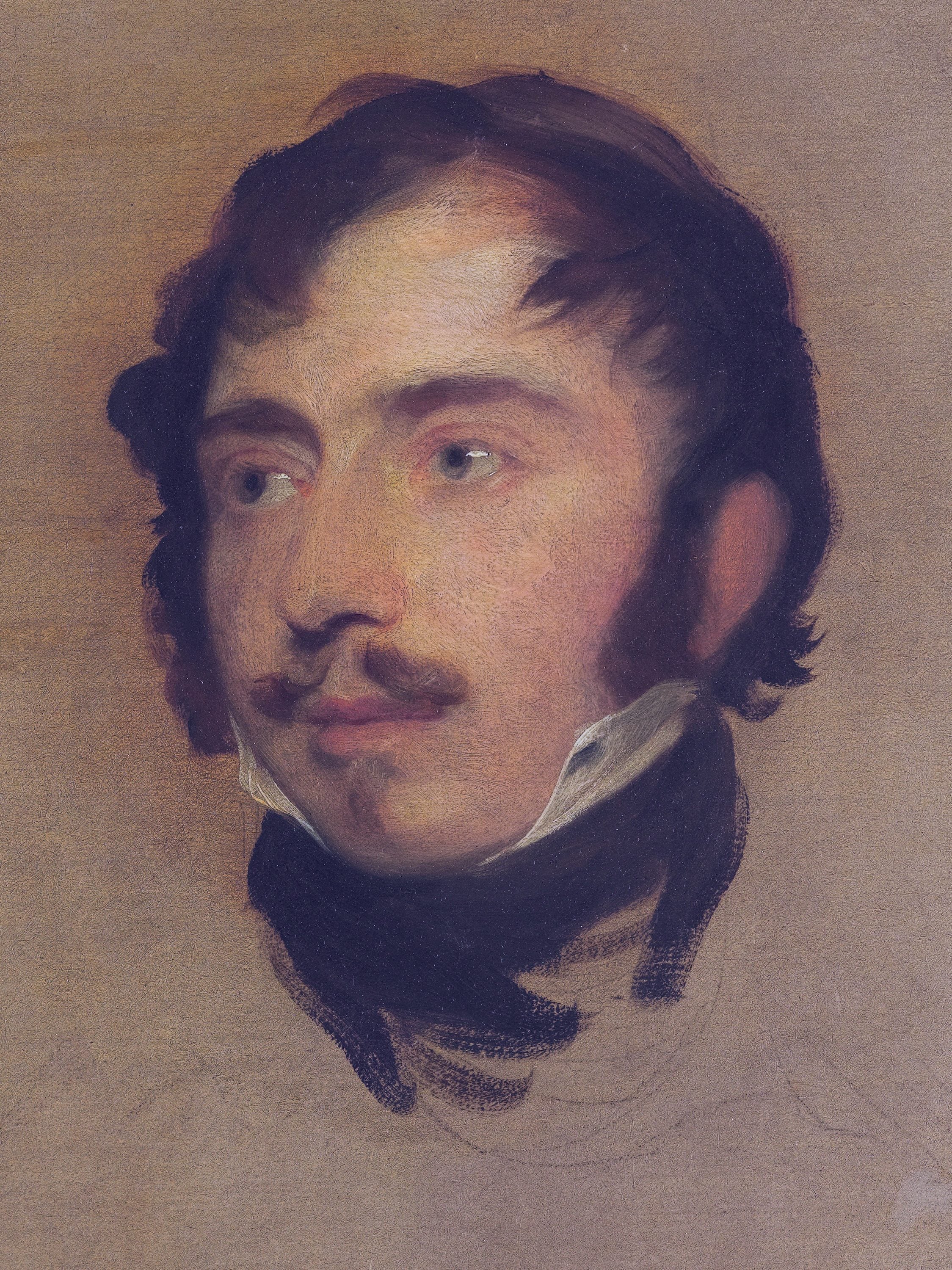 贵族肖像绘制主题 - 男子肖像 - 展现男子面容与神态 