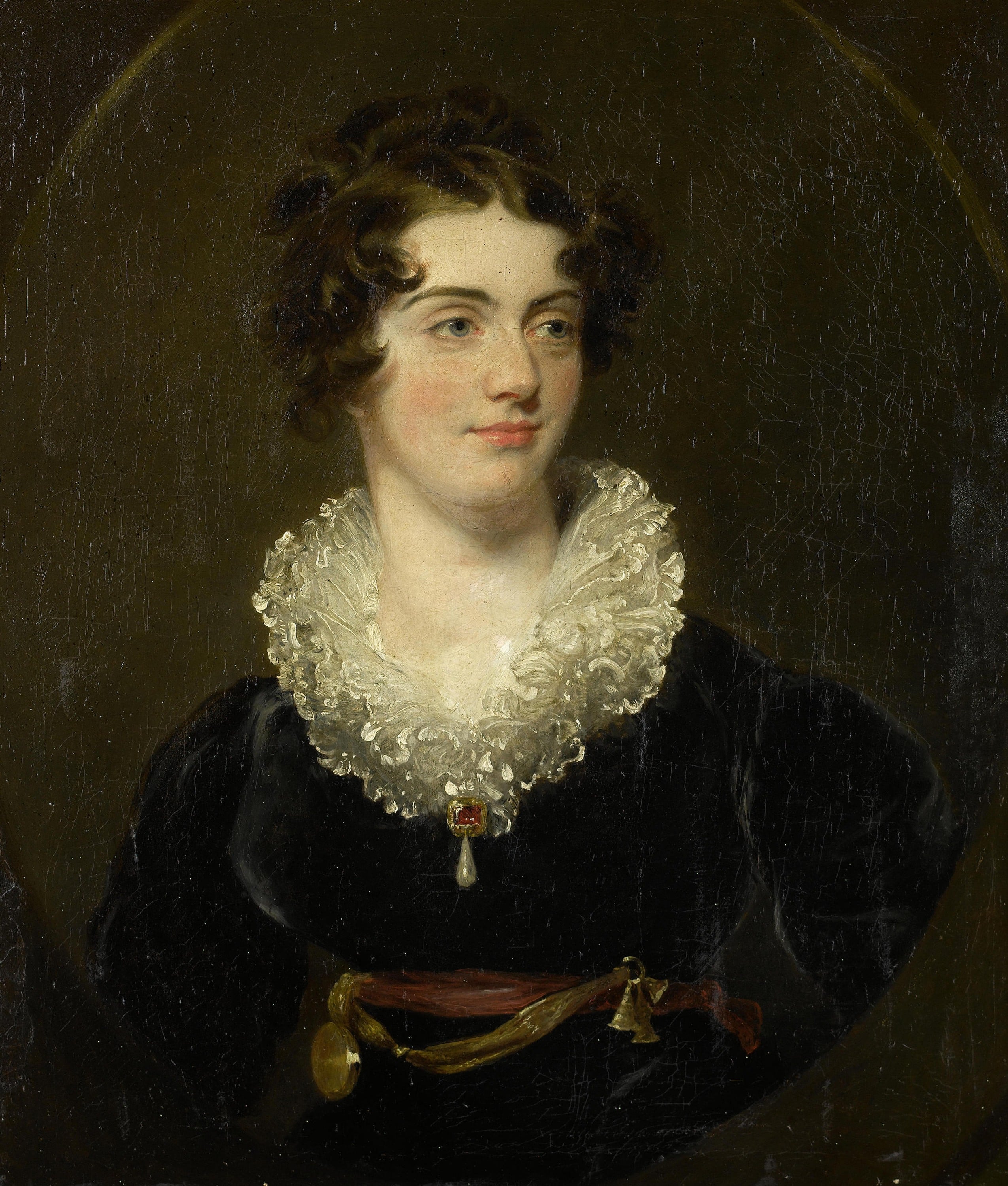 贵族肖像绘制主题 - 无名女士肖像 - 展现女士优雅高贵气质 