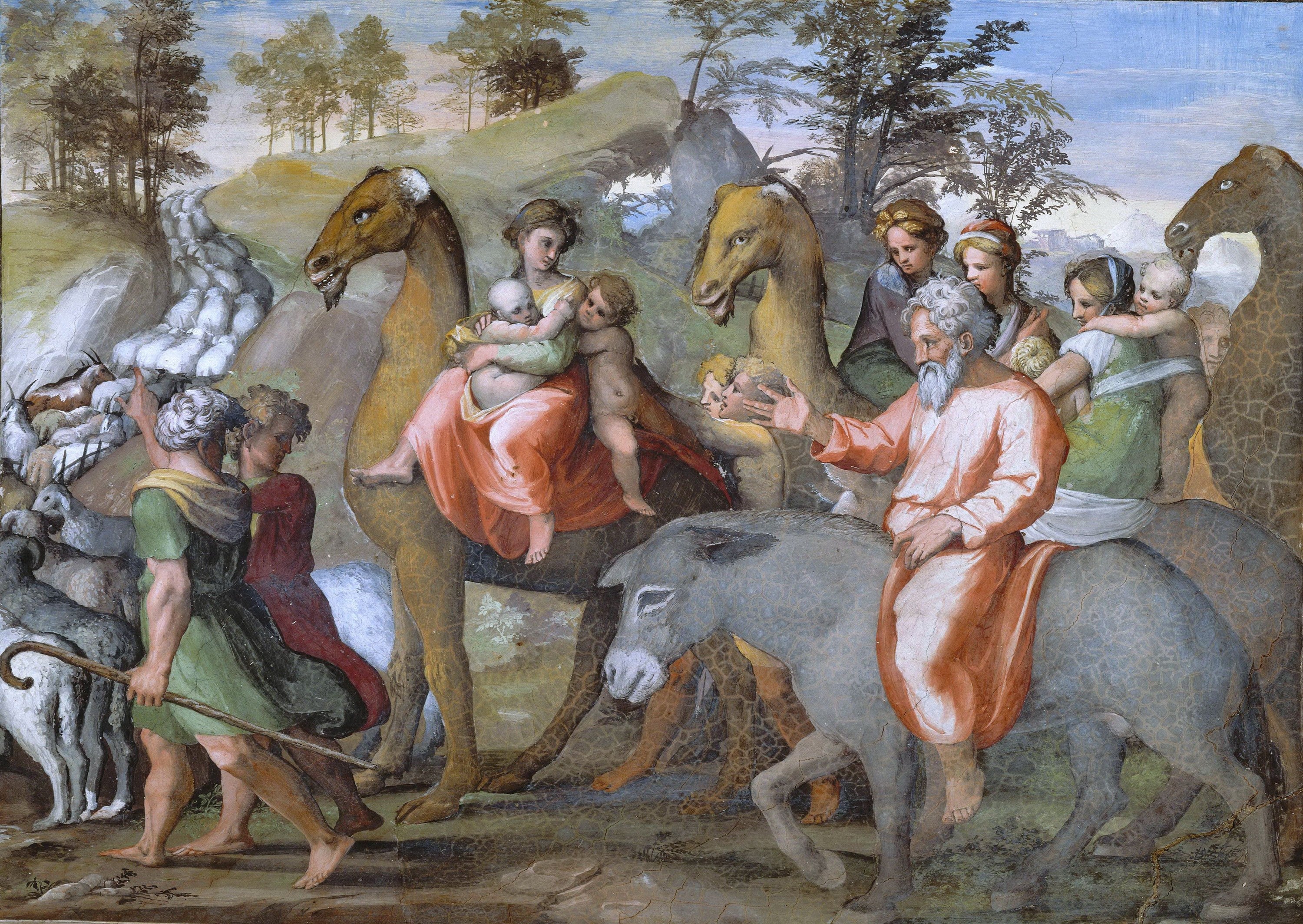 历史故事讲述主题 - 无确切名称 - 人物骑乘动物场景画面 