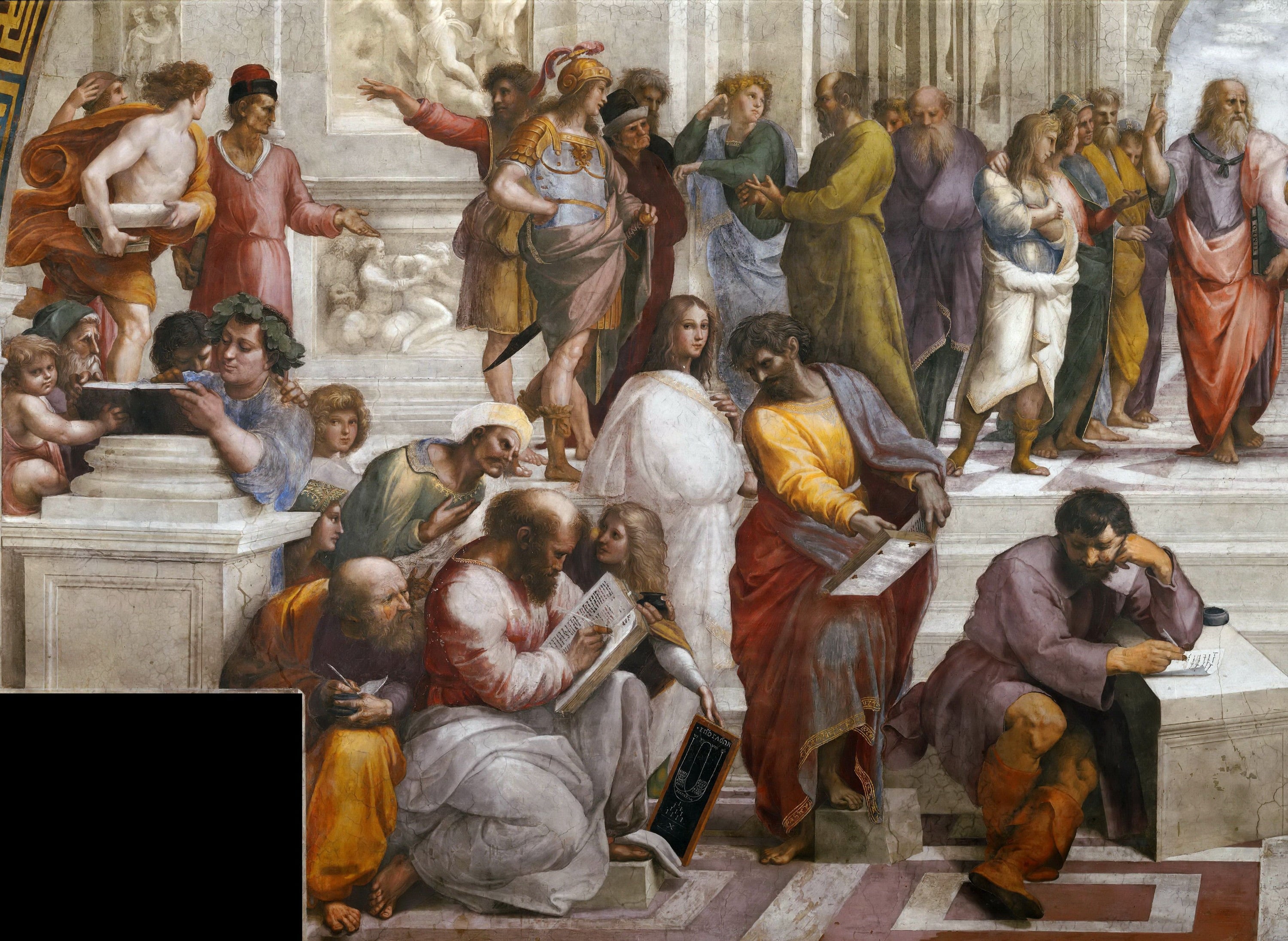 古典美学体现主题 - 雅典学院 - 展现古代学者思想交流 