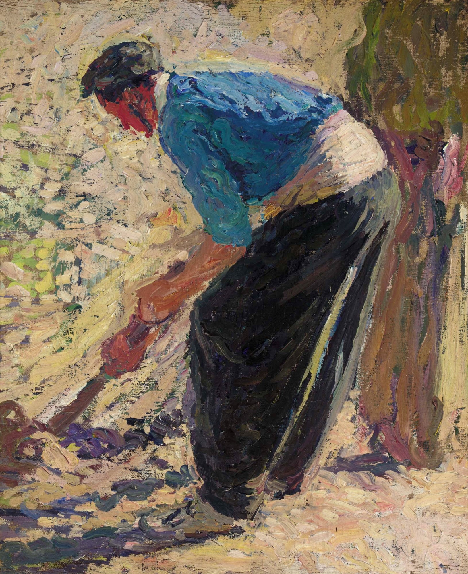 其他 - 无具体名称 - 描绘人物劳作的画作 