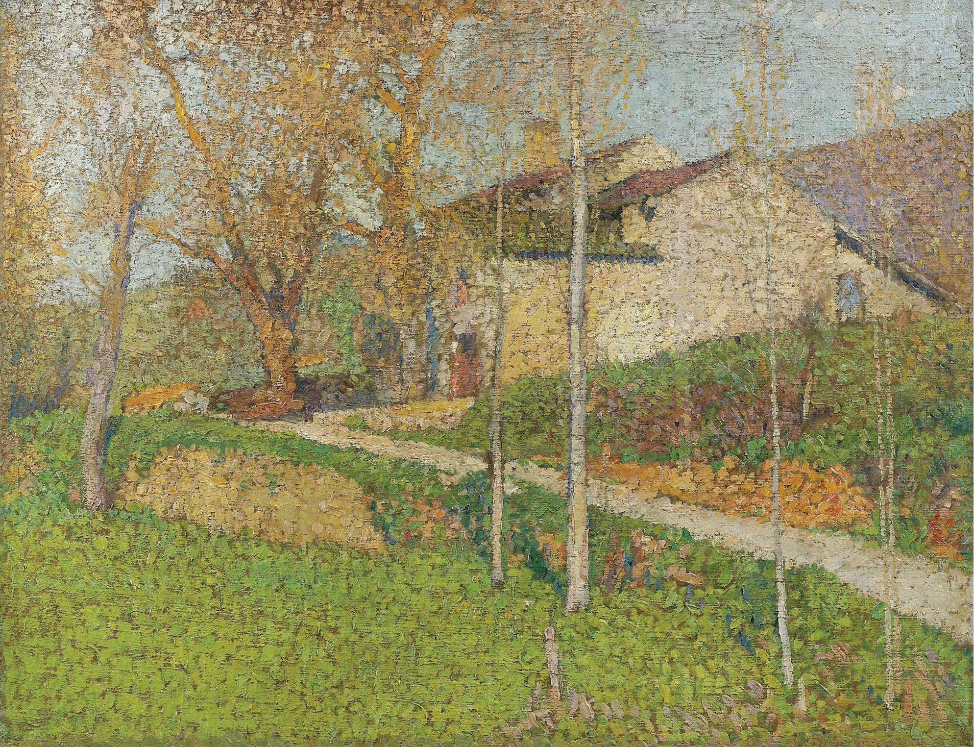 风景诗意主题 - 未知名乡村风景画 - 展现乡村静谧自然风光 