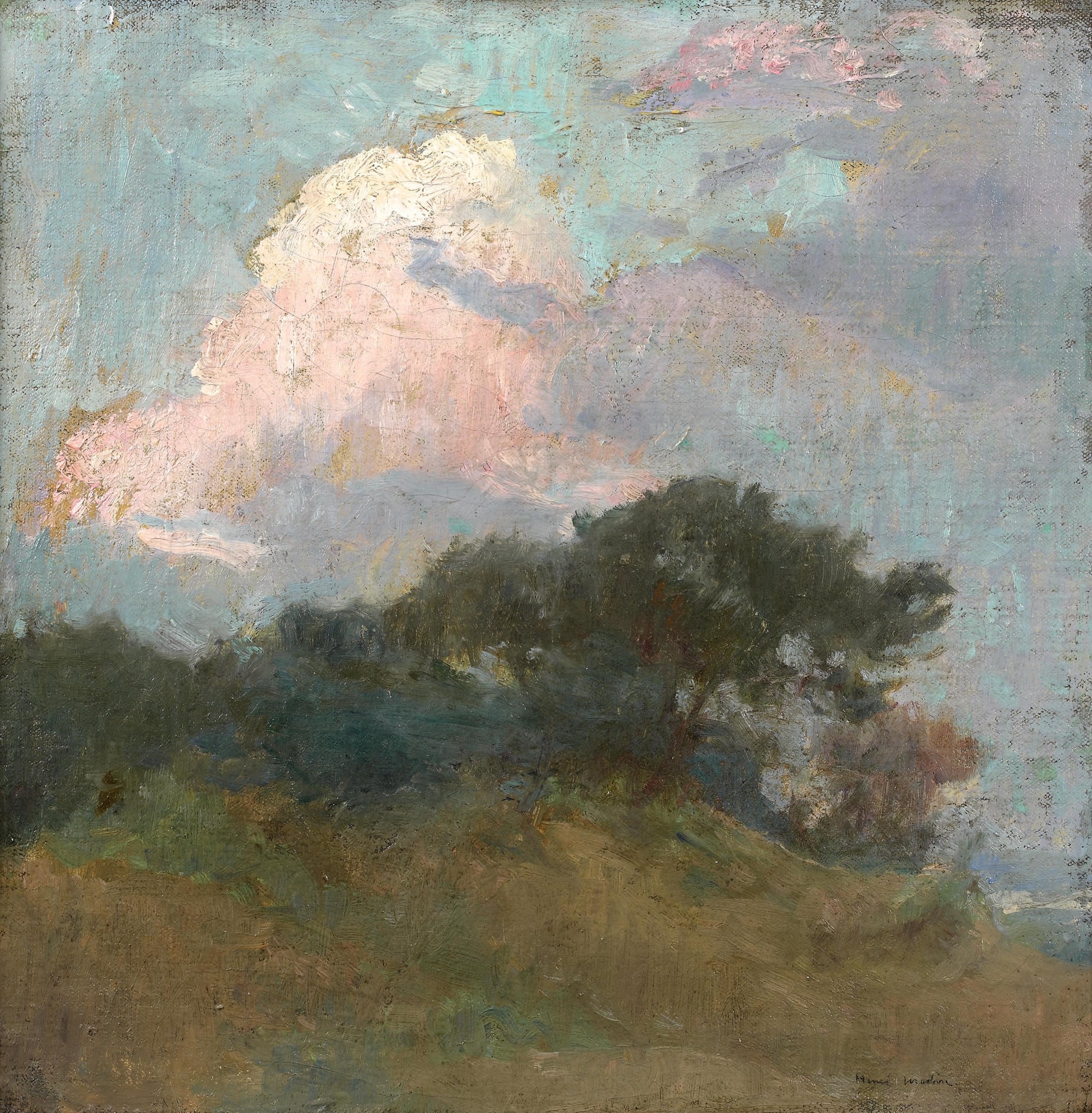 风景诗意主题 - 无具体名字 - 绘云彩树木诗意景致 