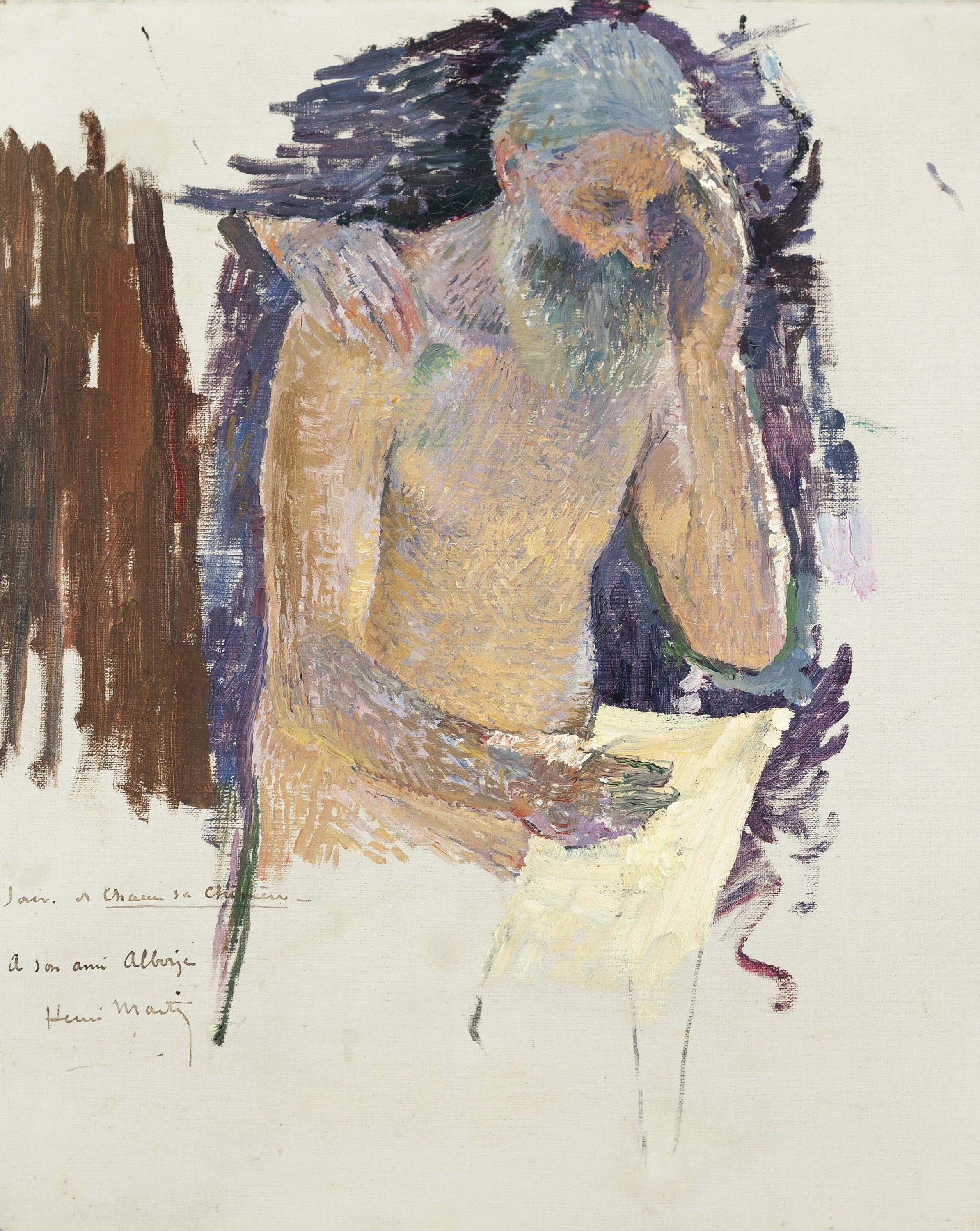 其他 - 无题 - 笔触下老者的沉思模样 