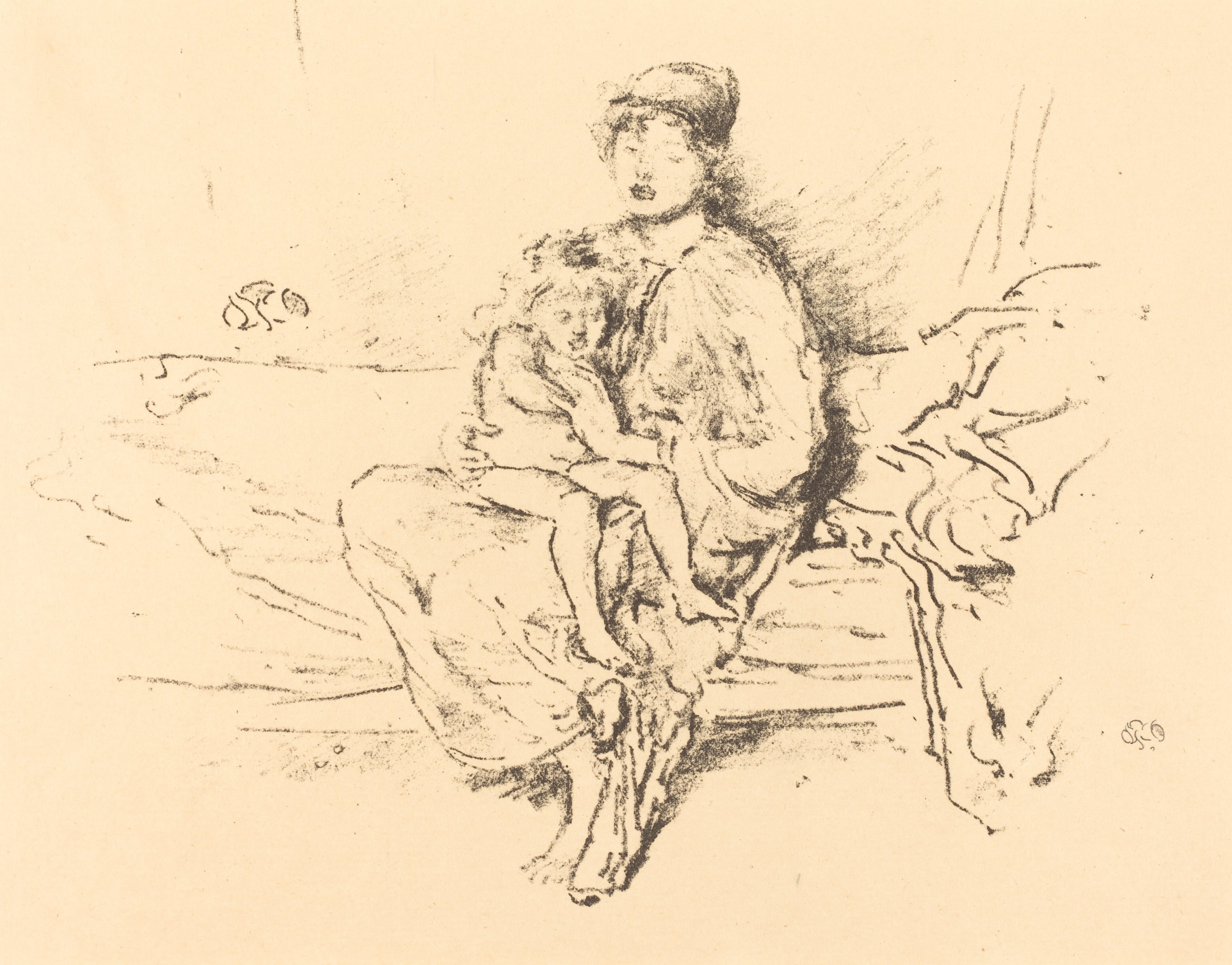 人物肖像神韵主题 - 无题 - 描绘人物相依温馨瞬间 