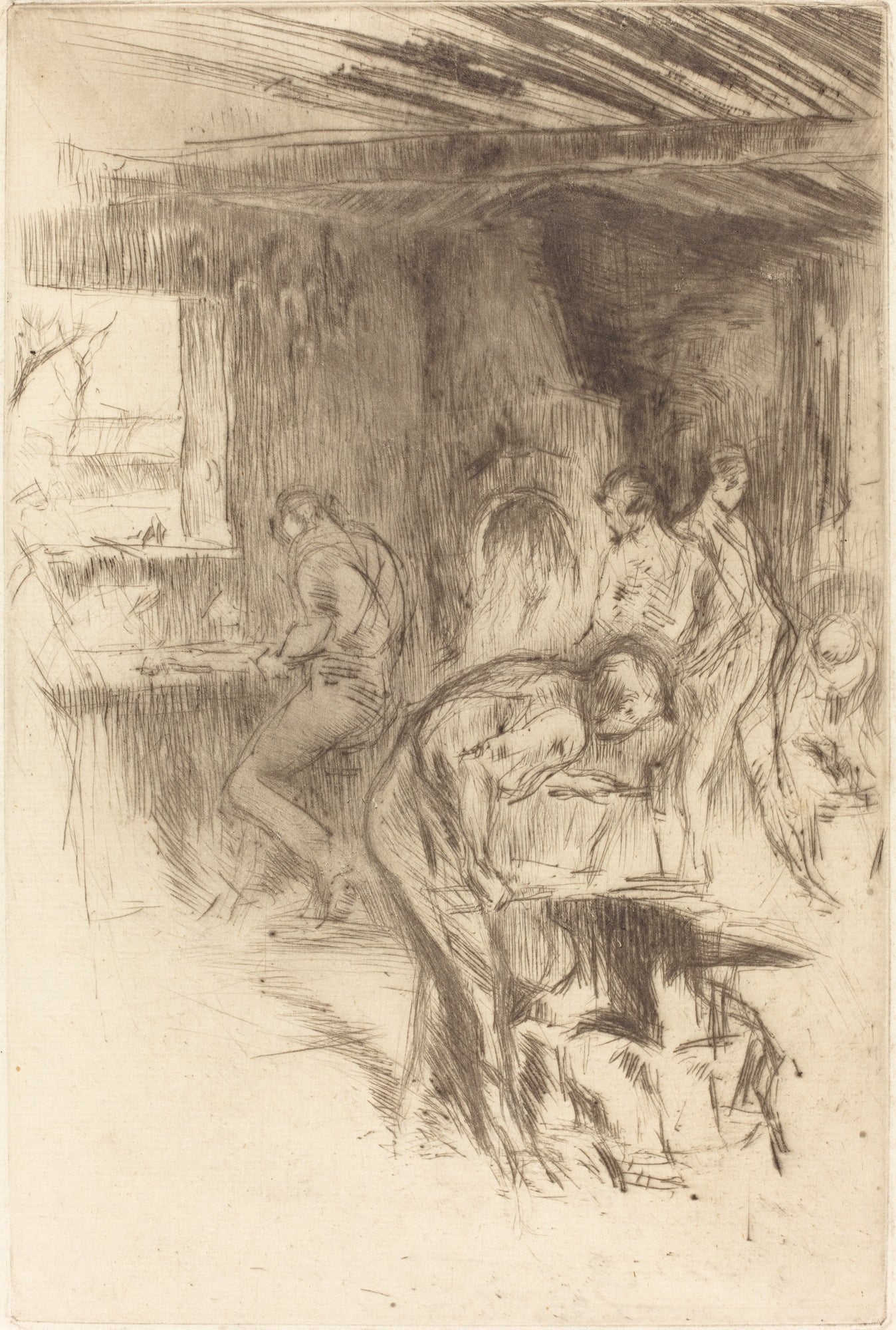 其他 - 未知名人物场景速写 - 人物场景的简略速写 