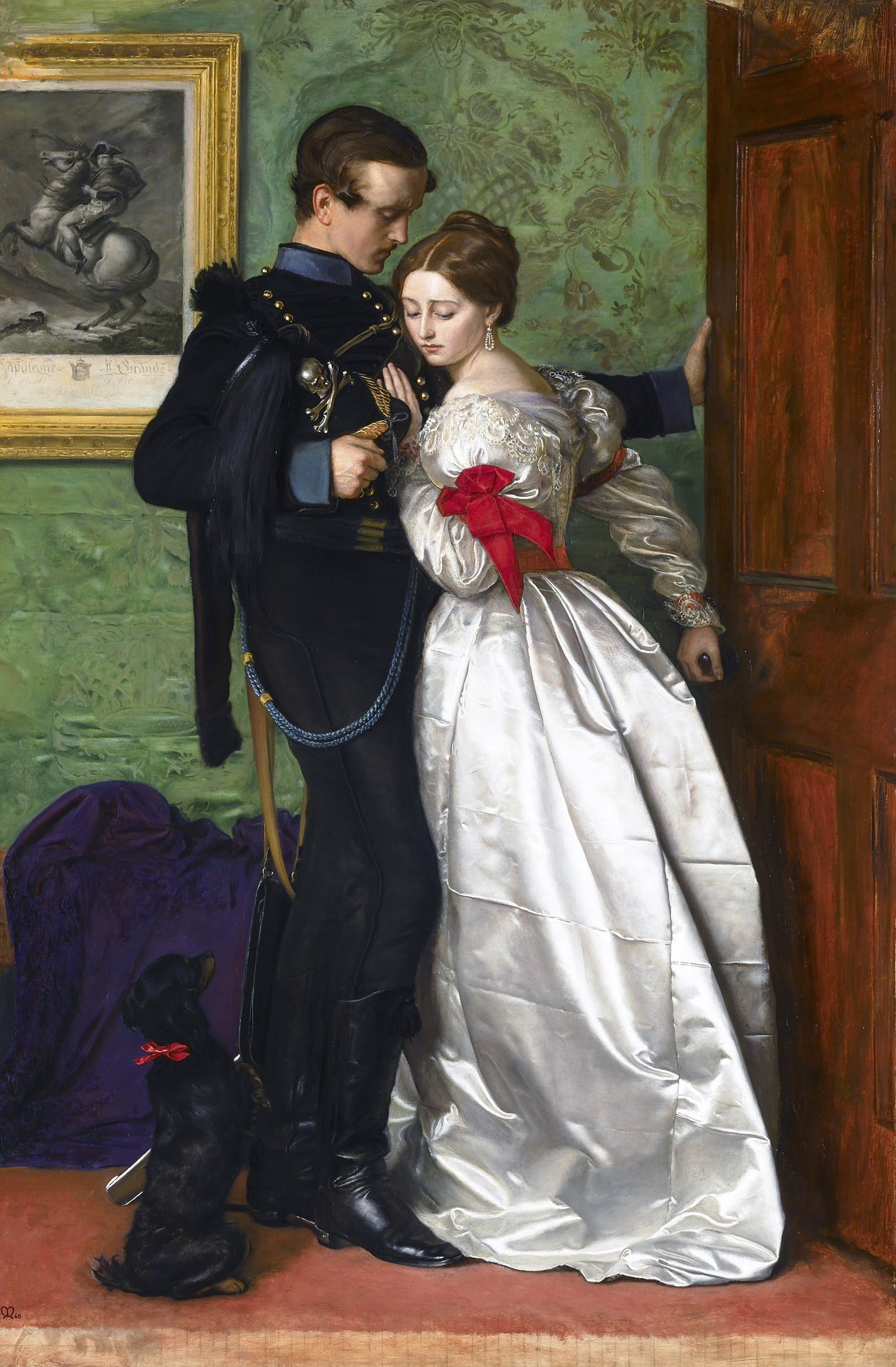 人物情感表达主题 - 分离的情侣 - 情侣间流露不舍之情 