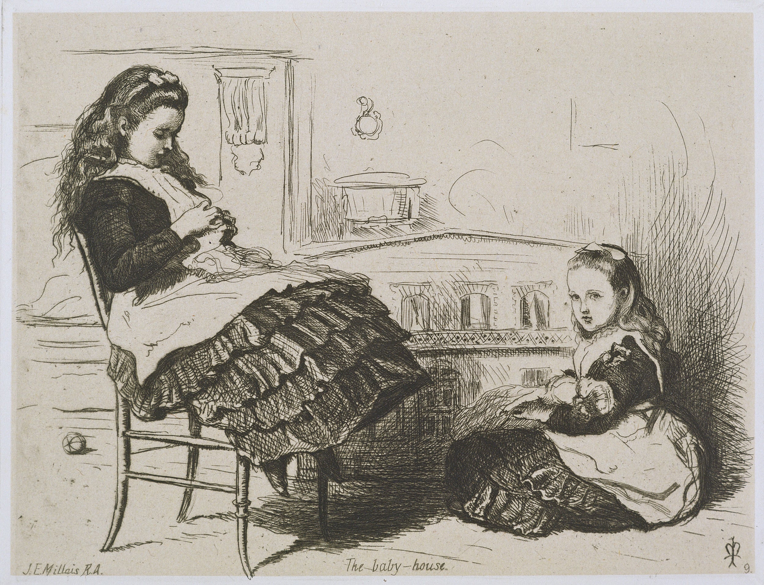 画面叙事性主题 - The Baby - house - 两女孩于室内的日常场景 