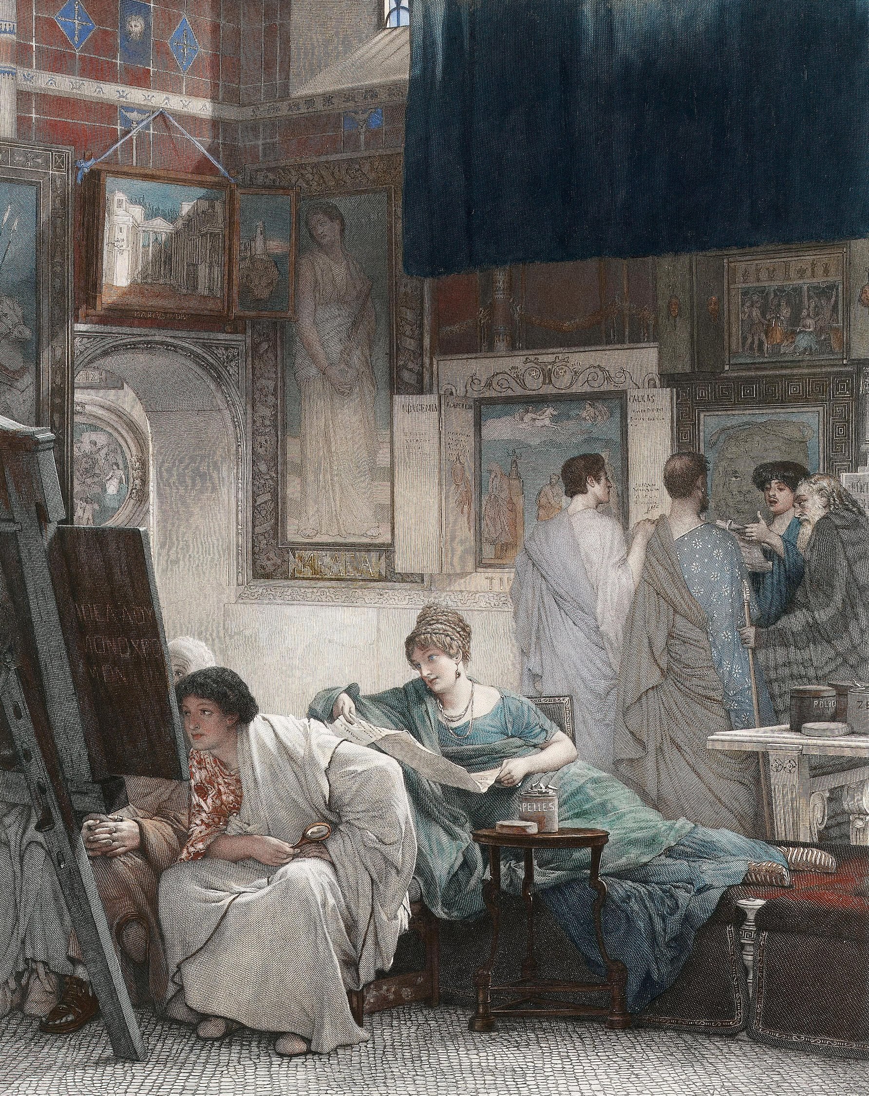 古代文明场景主题 - 无明确名字 - 展现古代室内生活场景 