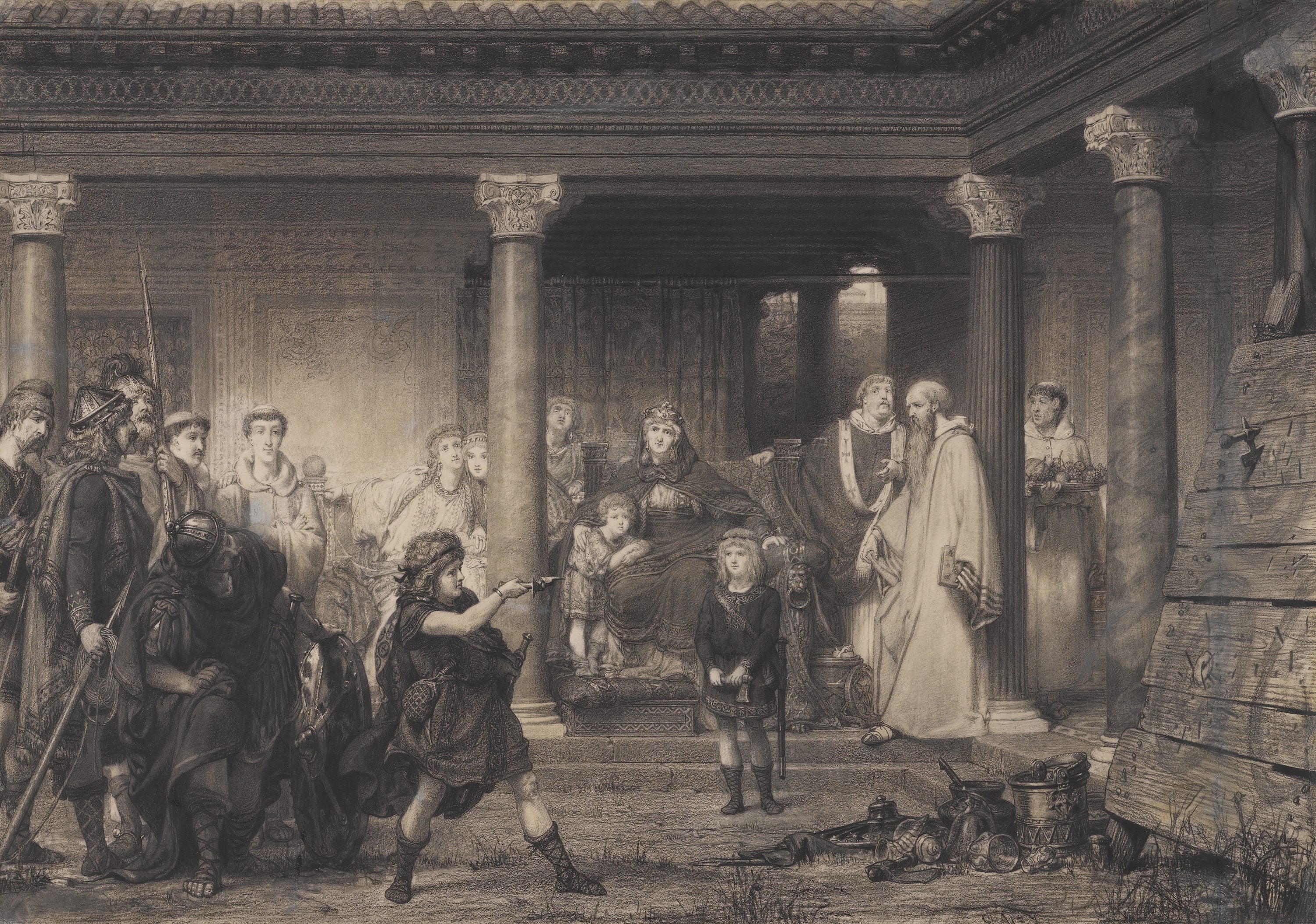 历史文化再现主题 - 未知 - 再现古代场景人物互动 