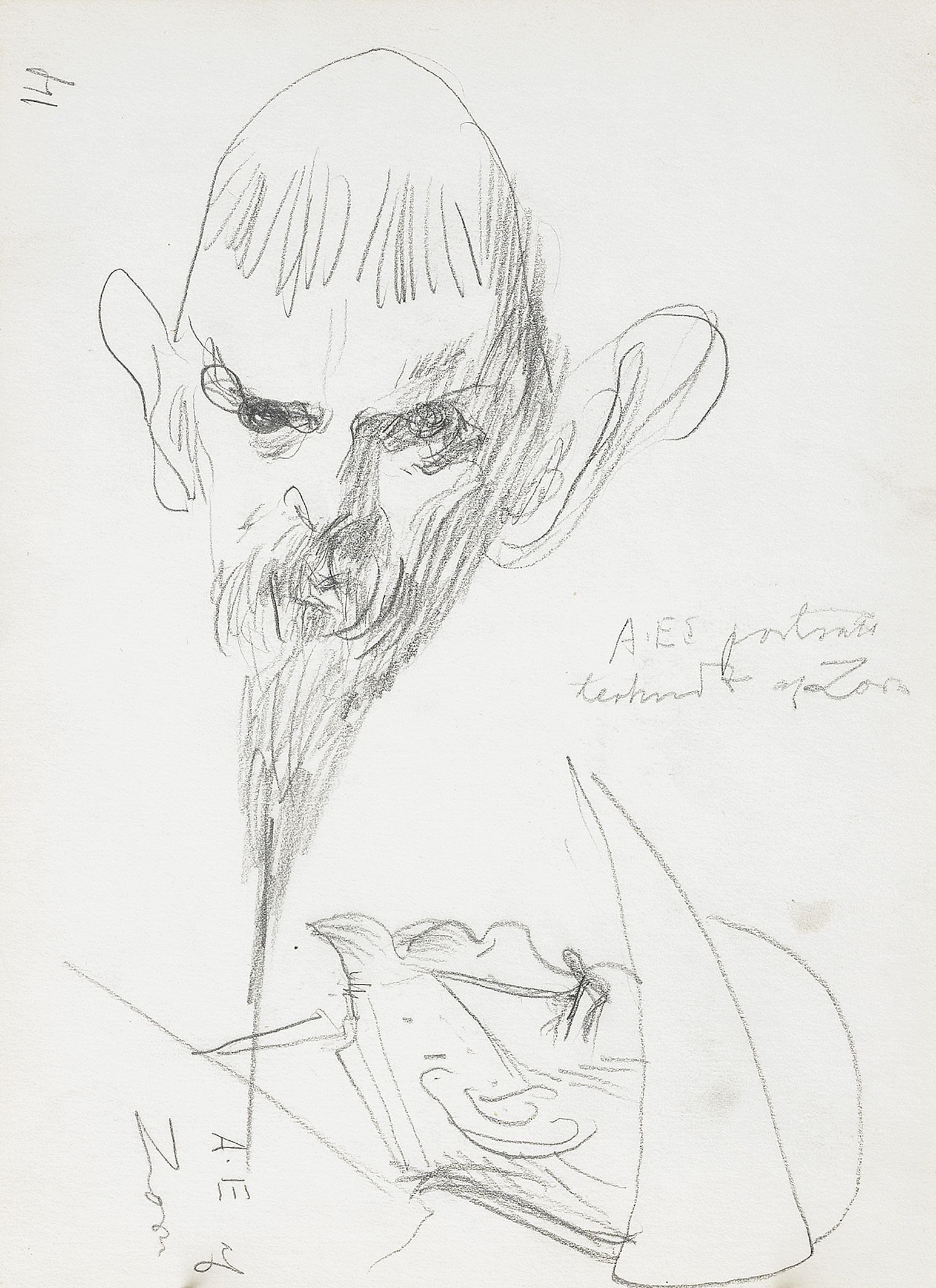 人物肖像刻画主题 - 未知 - 简单勾勒人物面部神态 