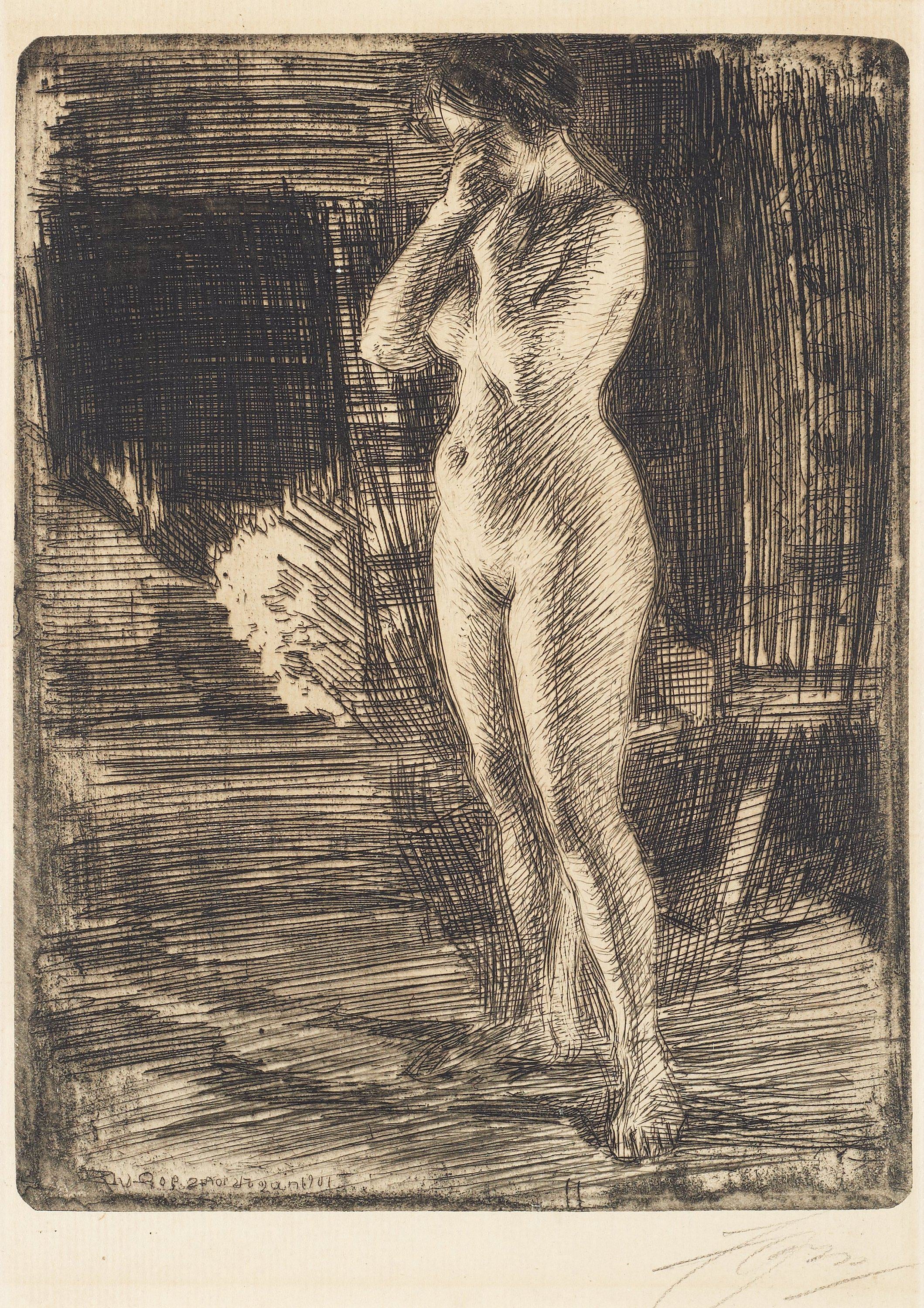 裸体艺术表现主题 - 无题 - 裸身女子的静态刻画 