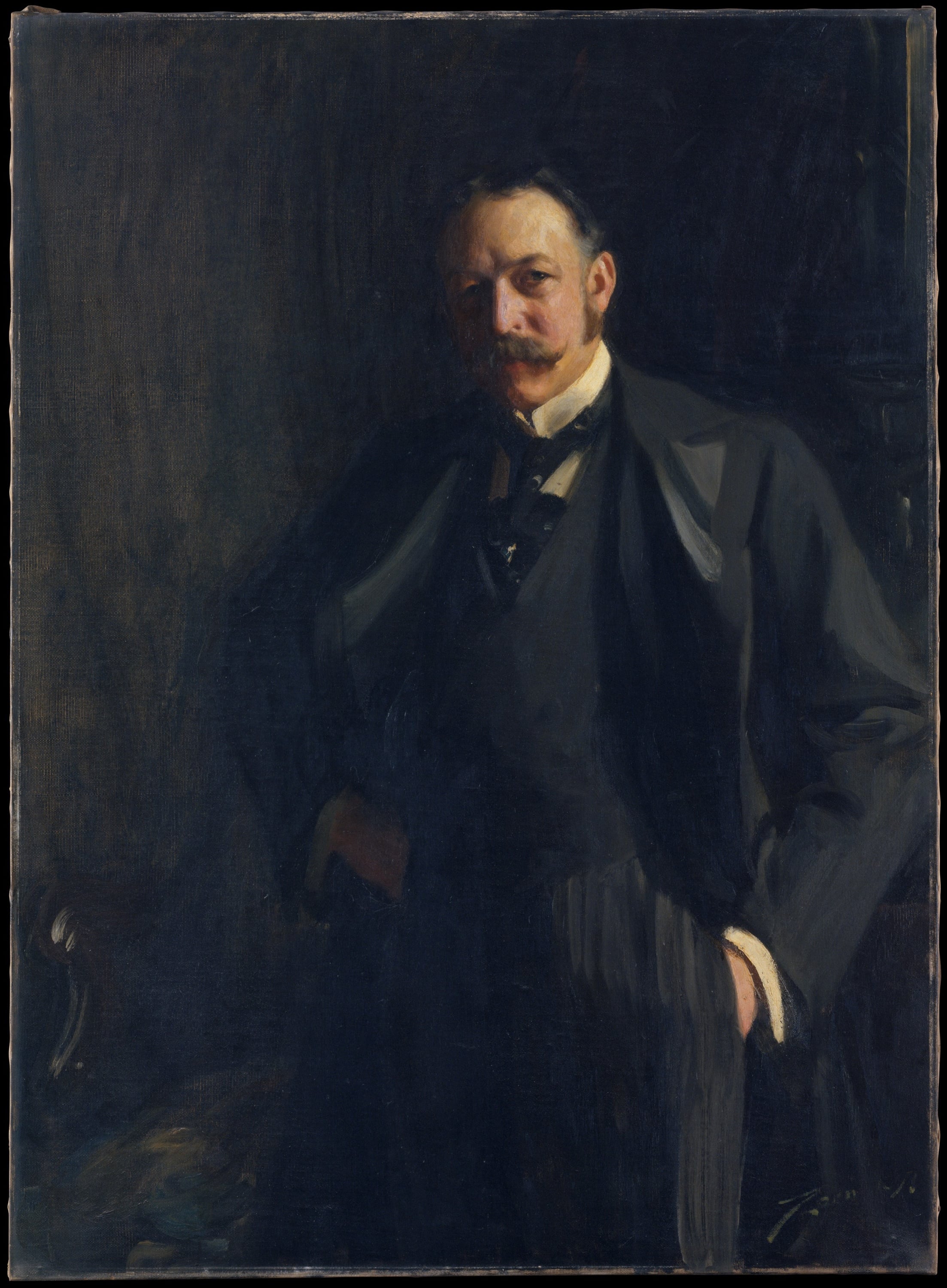 人物肖像刻画主题 - 未知 - 男士肖像展现成熟气质 