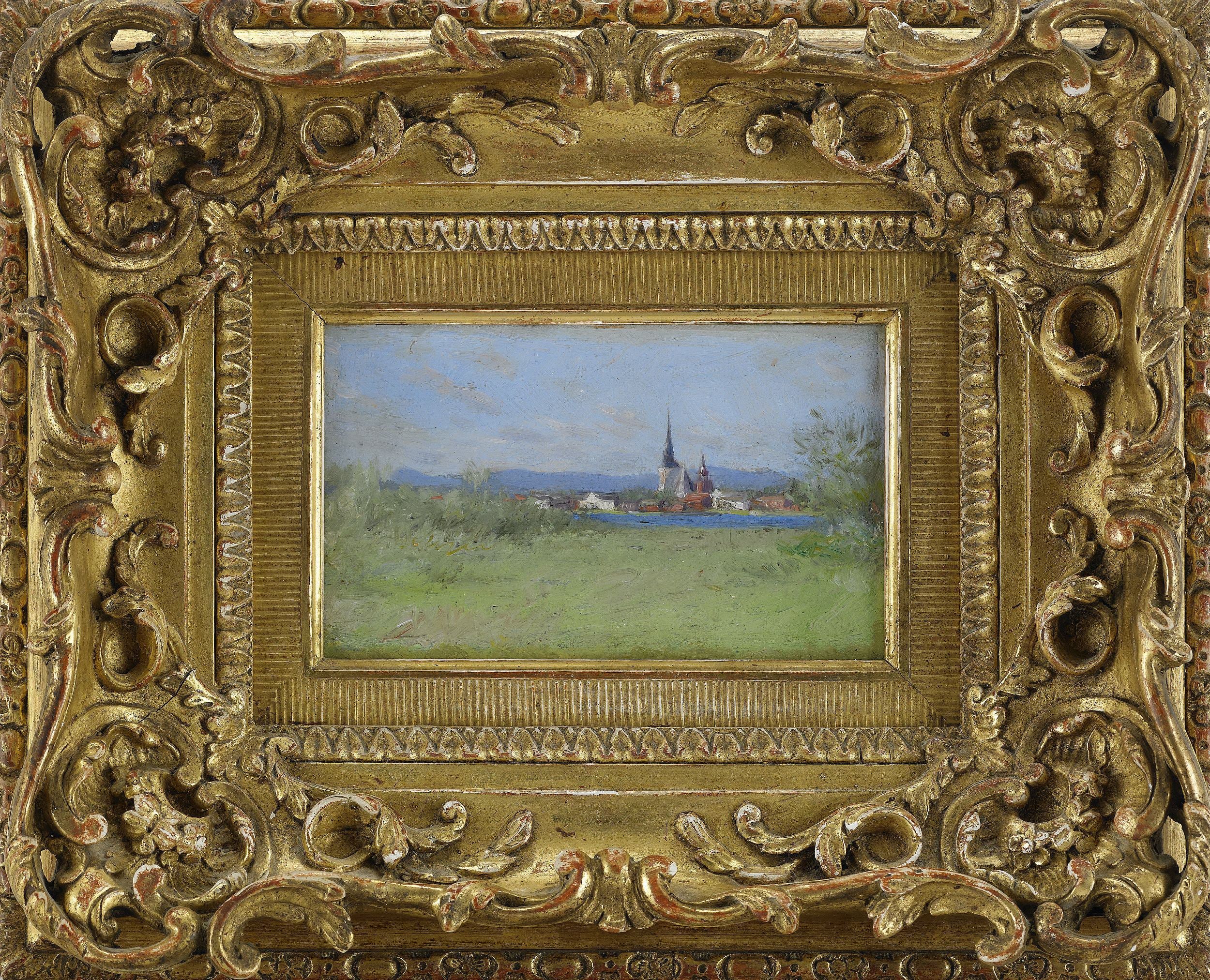 北欧风景风貌主题 - 未知名风景画作 - 展现北欧乡村远景风光 