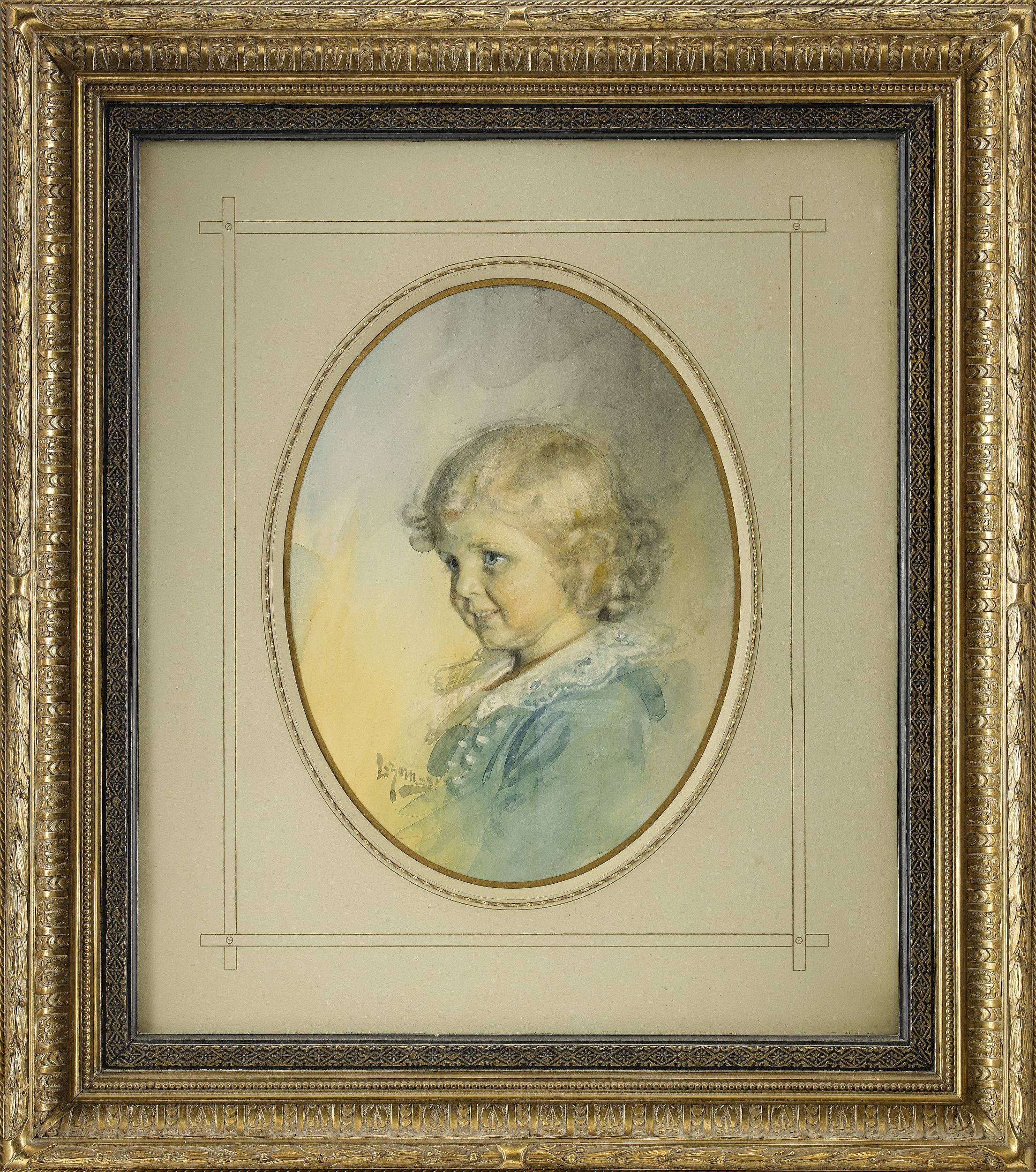 人物肖像刻画主题 - 孩童肖像 - 描绘孩童神态的画作 