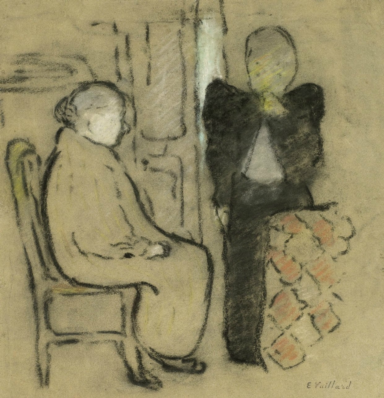 人物关系刻画主题 - 无具体名字 - 两人室内姿态显关系 