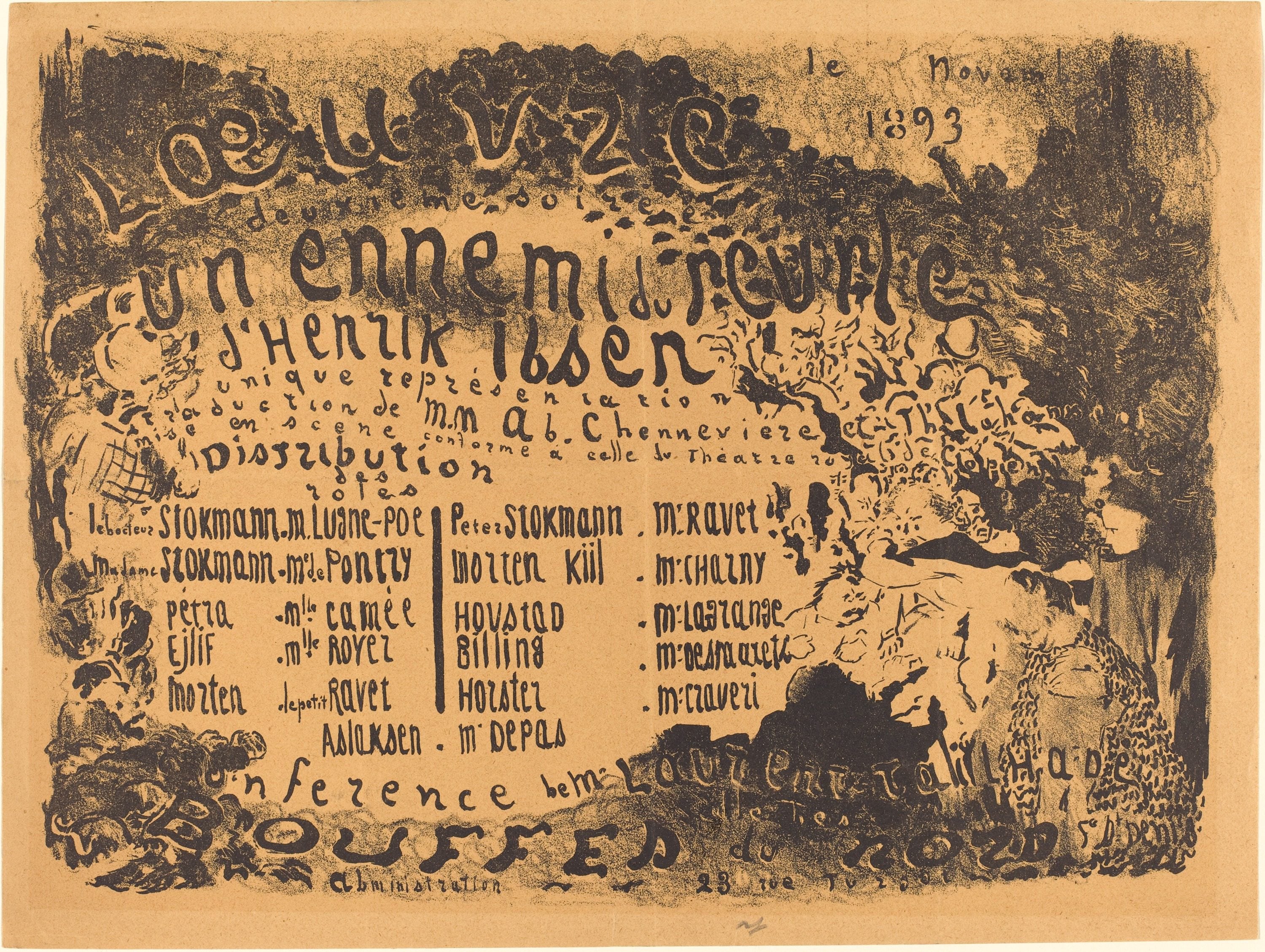 其他 - 《Un ennemi du peuple》 - 戏剧相关信息手写呈现 