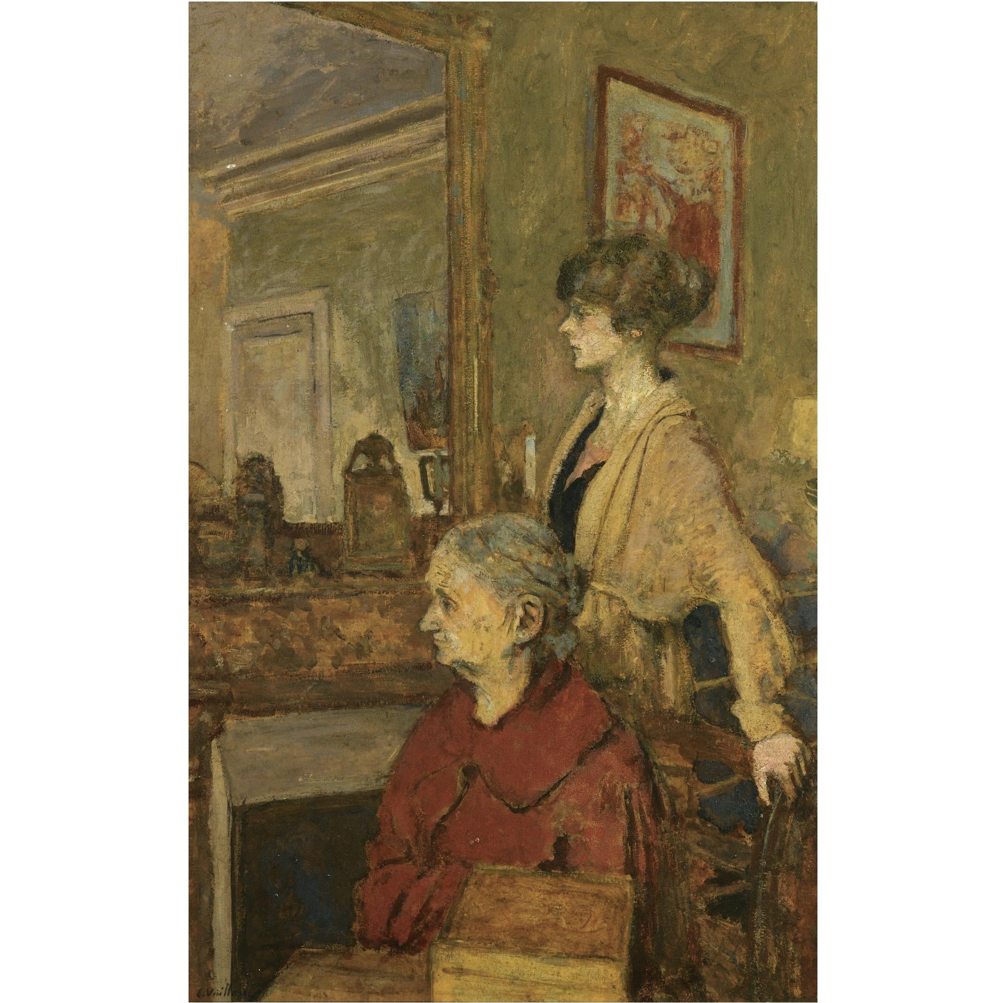 人物关系刻画主题 - 无具体名字 - 室内两人姿态神情互动 