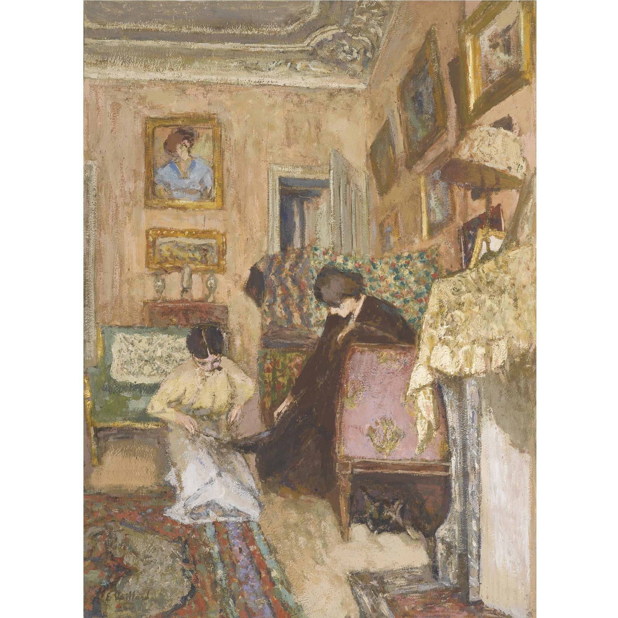 室内生活场景主题 - 未知名室内场景画 - 展现室内人物生活情景 