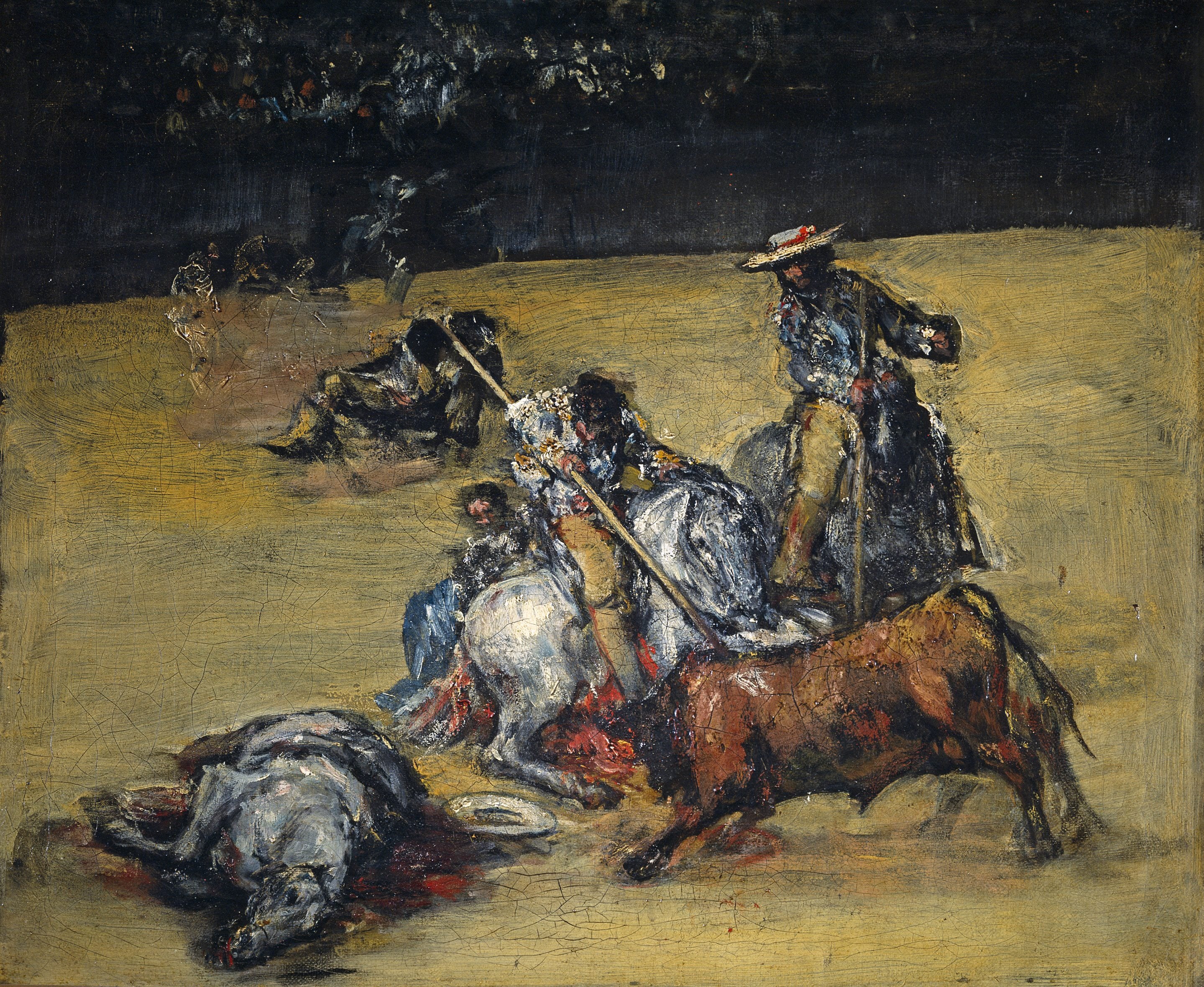 民间风俗文化主题 - 斗牛场景 - 展现激烈斗牛精彩瞬间 