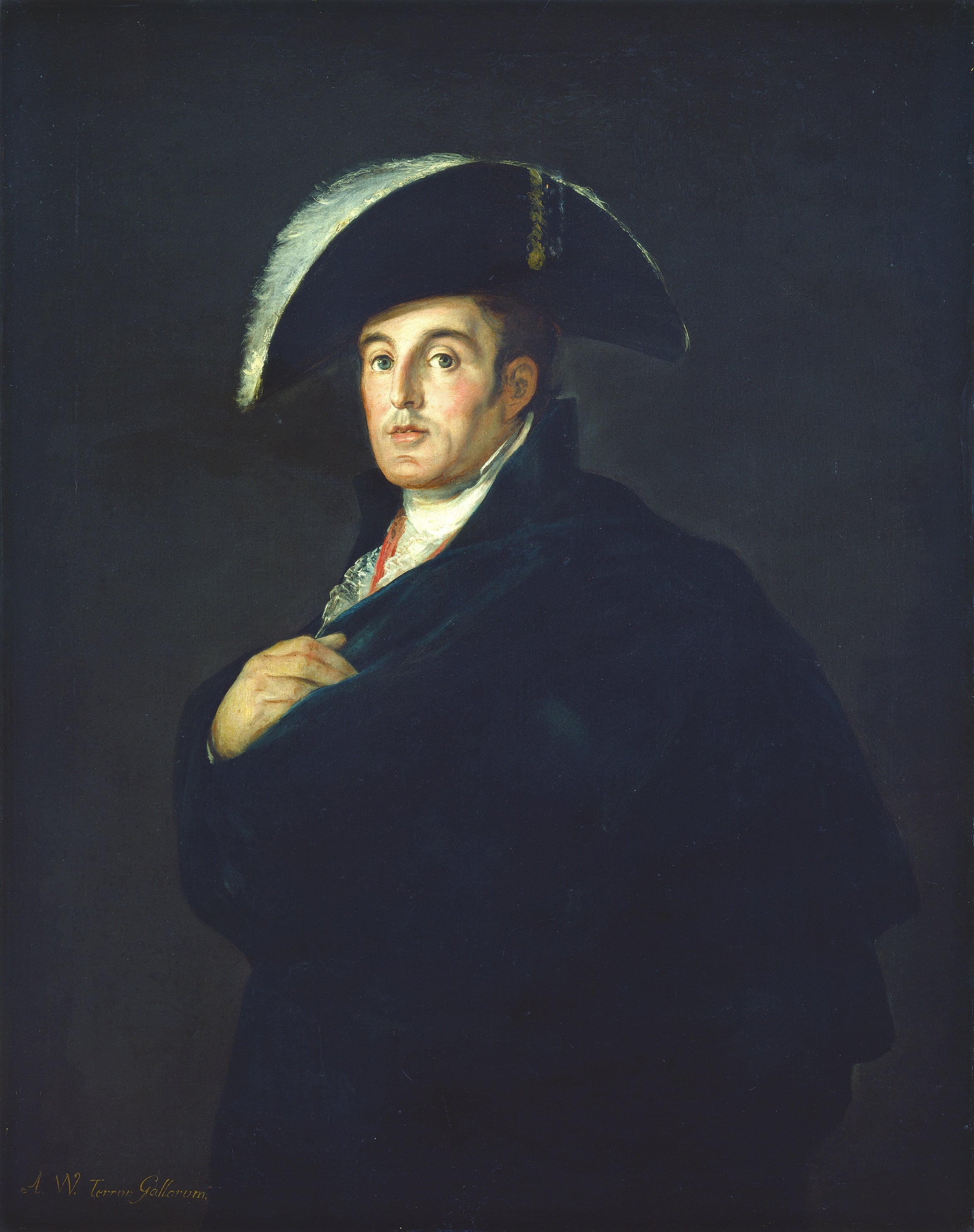 其他 - 未命名肖像 - 身着华服戴帽的人物像 