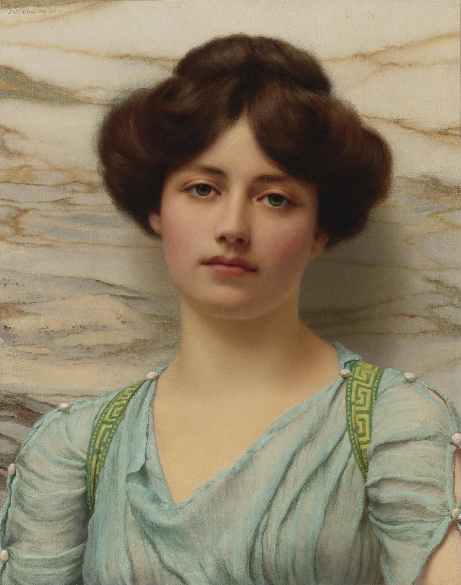 人物主题 - 无名女子肖像 - 优雅女子身着轻盈服饰 