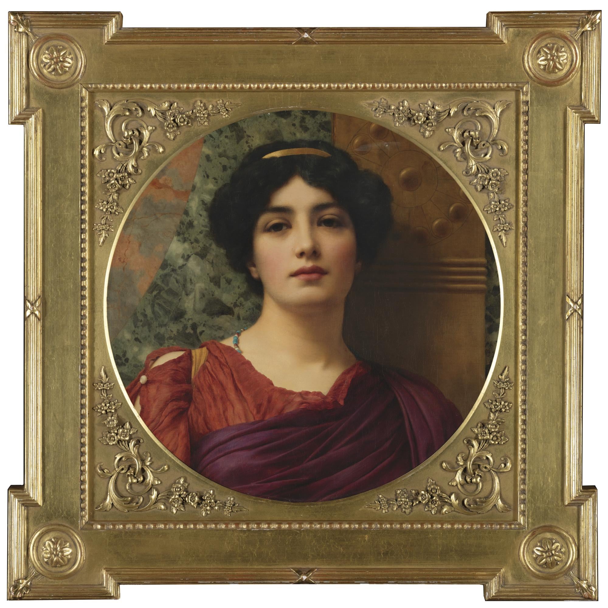 人物主题 - 未知肖像画 - 古典装扮女子的肖像 