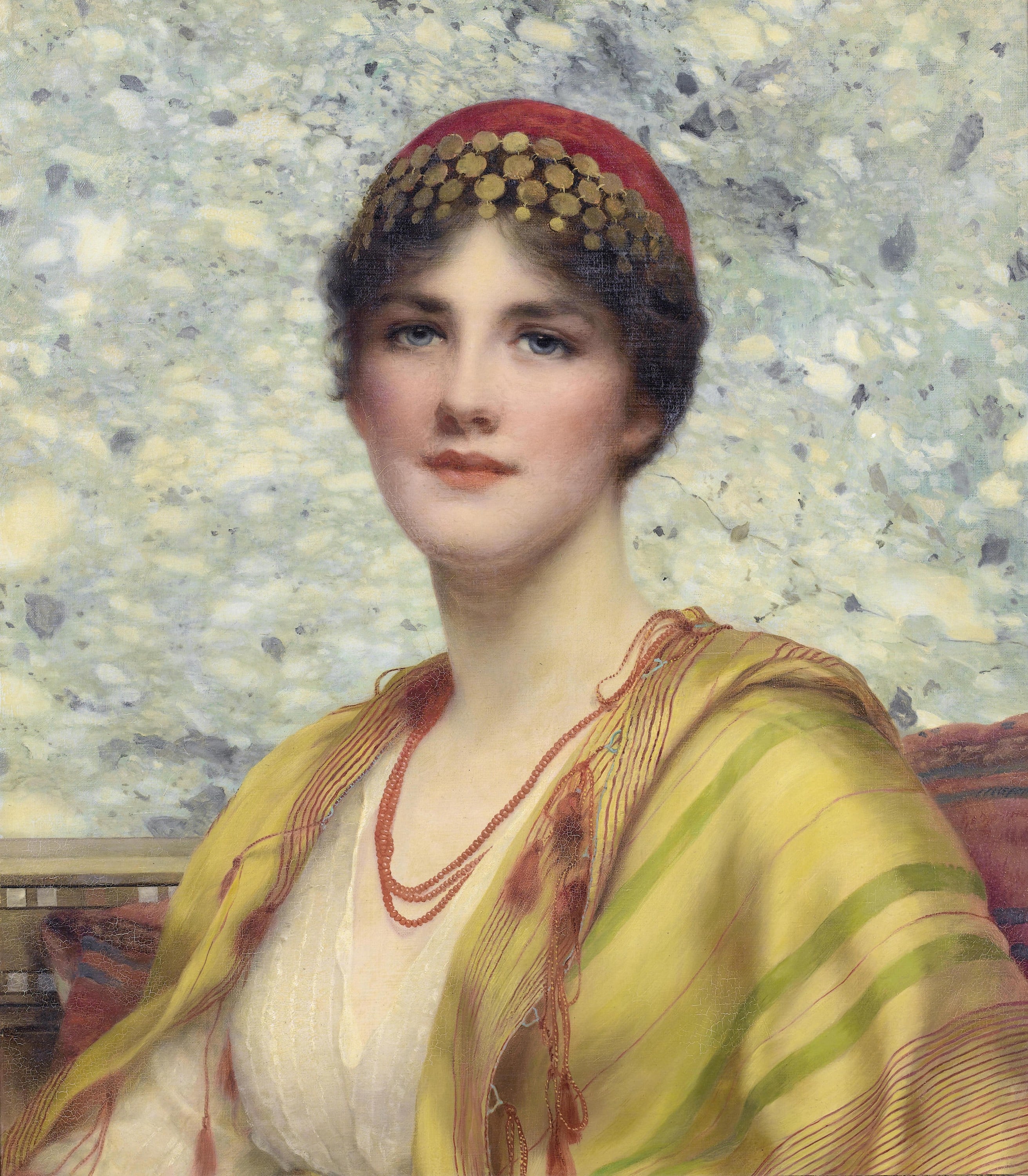 人物主题 - 未知名女子肖像 - 着特色服饰的优雅女子 