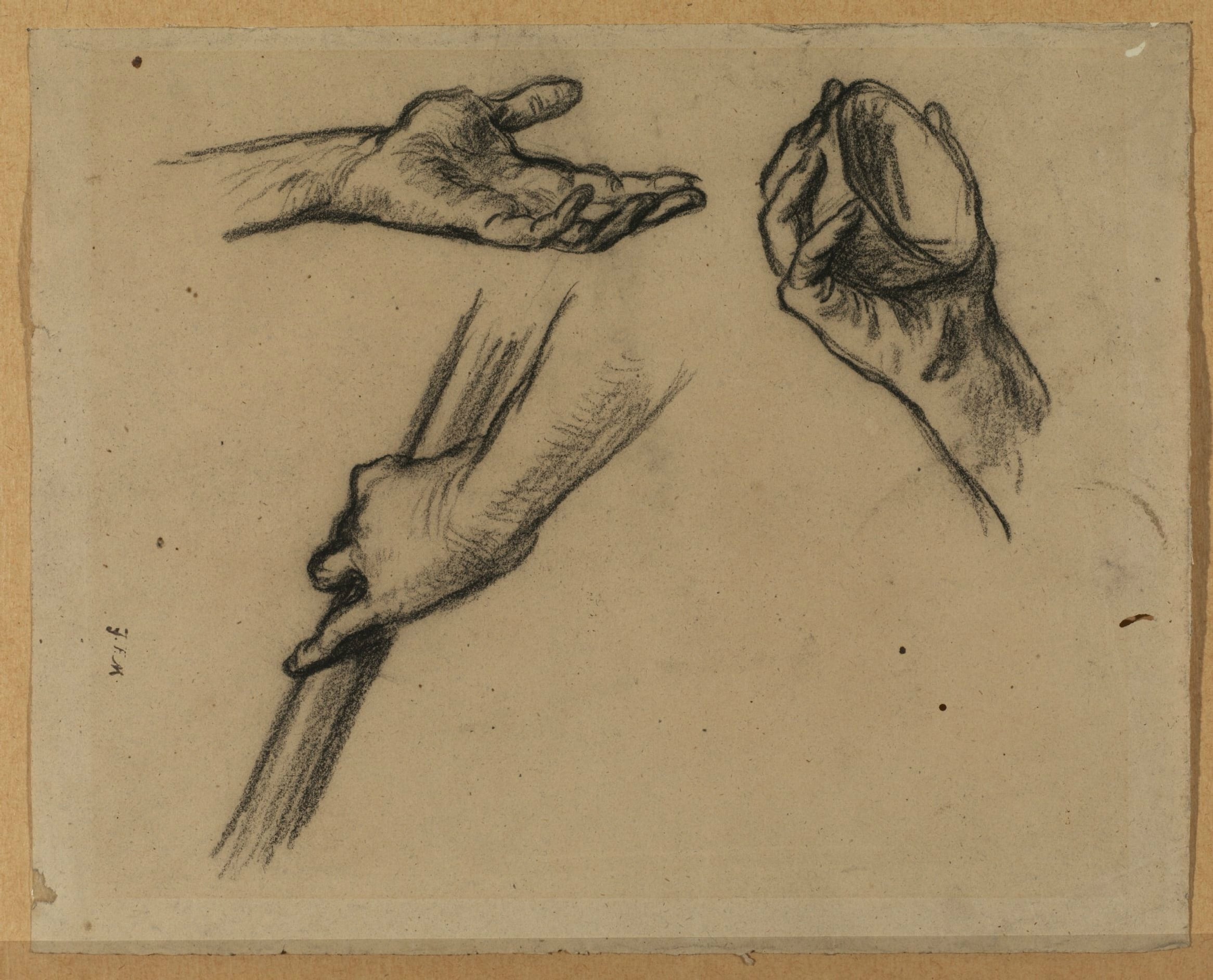 其他 - 手部素描习作 - 不同姿态手部素描呈现 