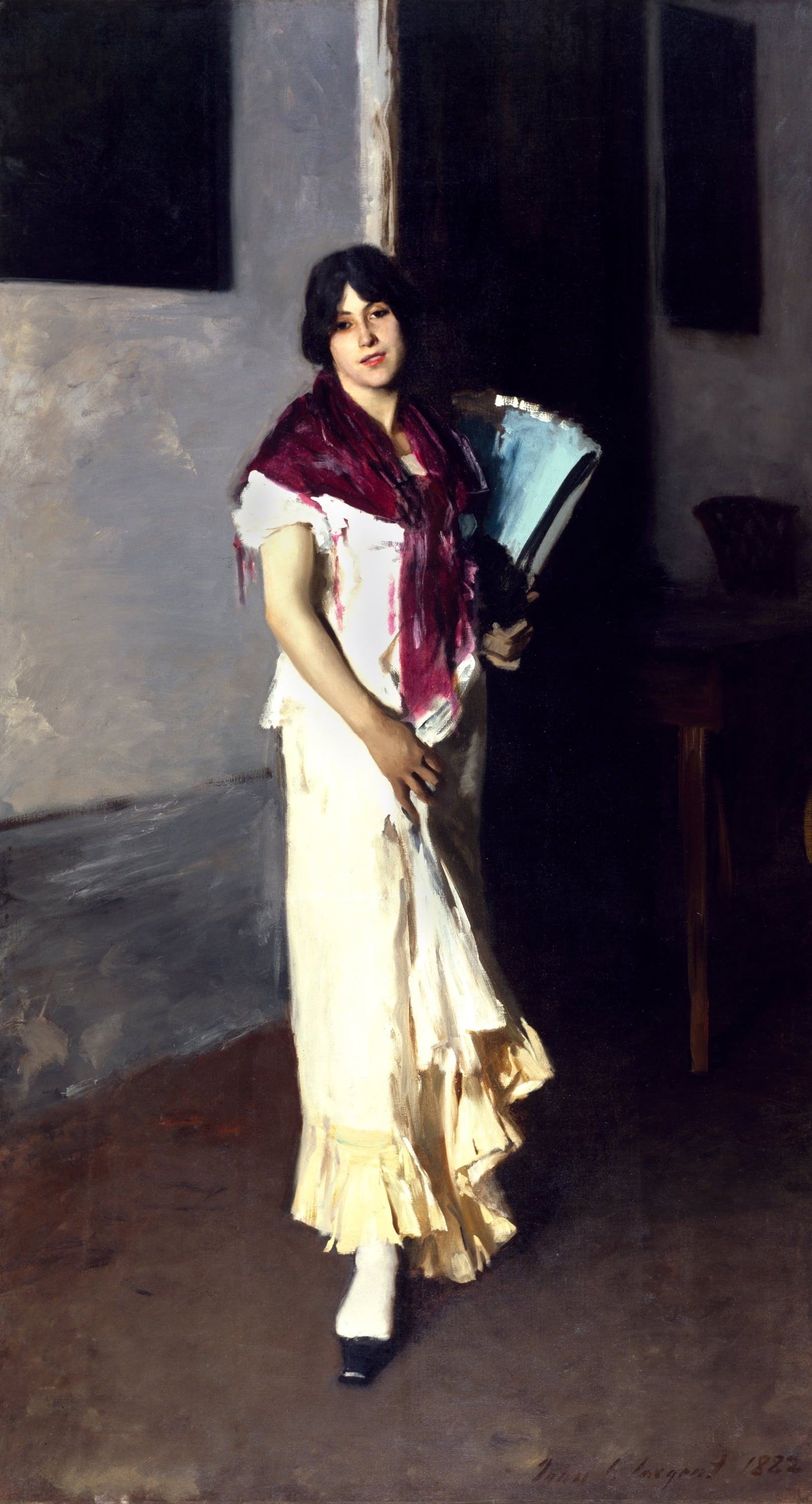 优雅气质展现主题 - 未知 - 女子持扇展优雅姿态 