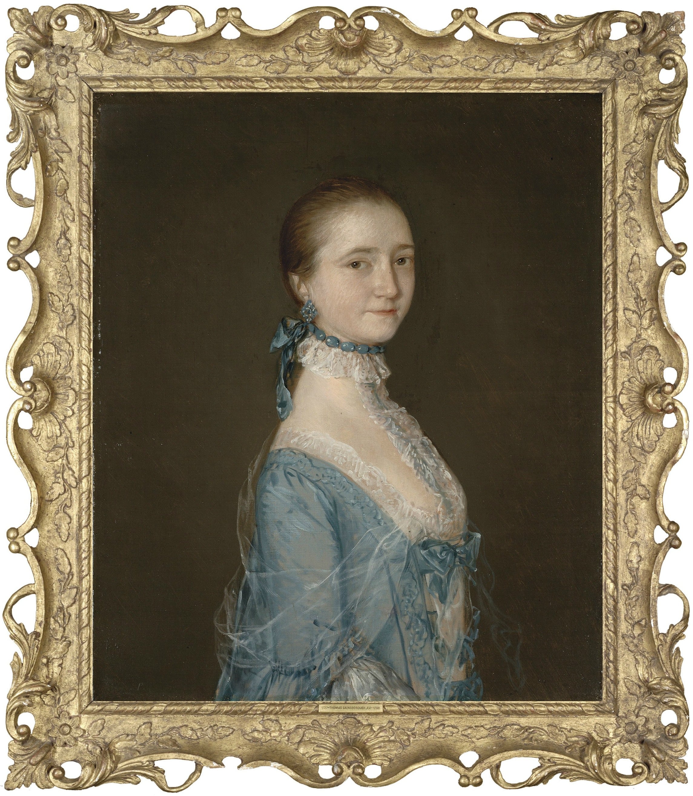 贵族肖像描绘主题 - 佚名贵族女性肖像 - 展现贵族女性优雅风姿 