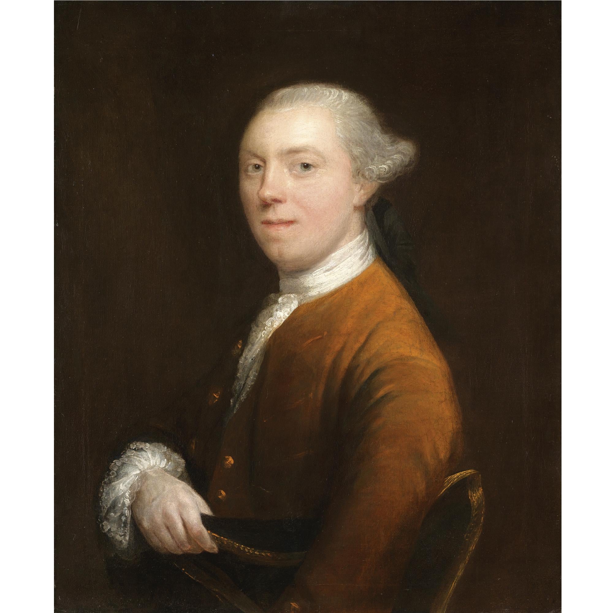 贵族肖像描绘主题 - 未知肖像画 - 展现贵族男士优雅形象 