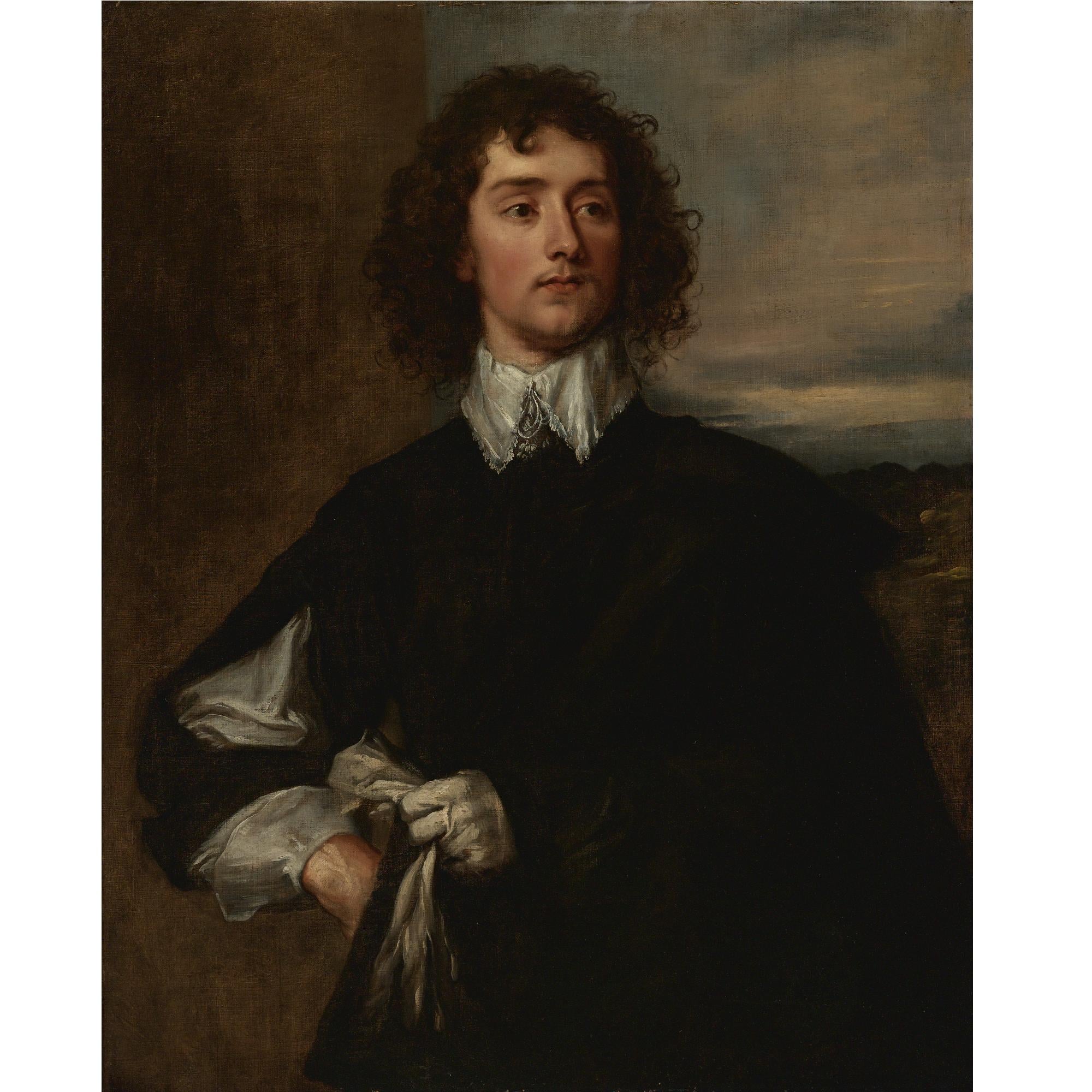 贵族肖像描绘主题 - 未知肖像画 - 展现贵族男子优雅风采 