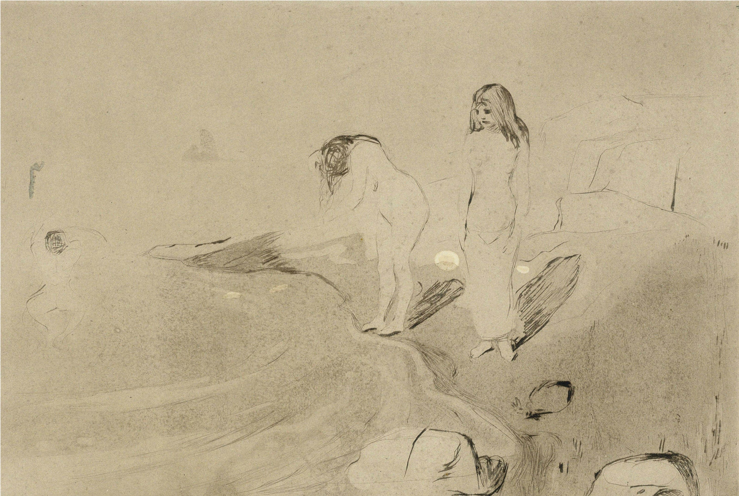 孤独寂寞心境主题 - 无题 - 展现人物孤独的岸边姿态 