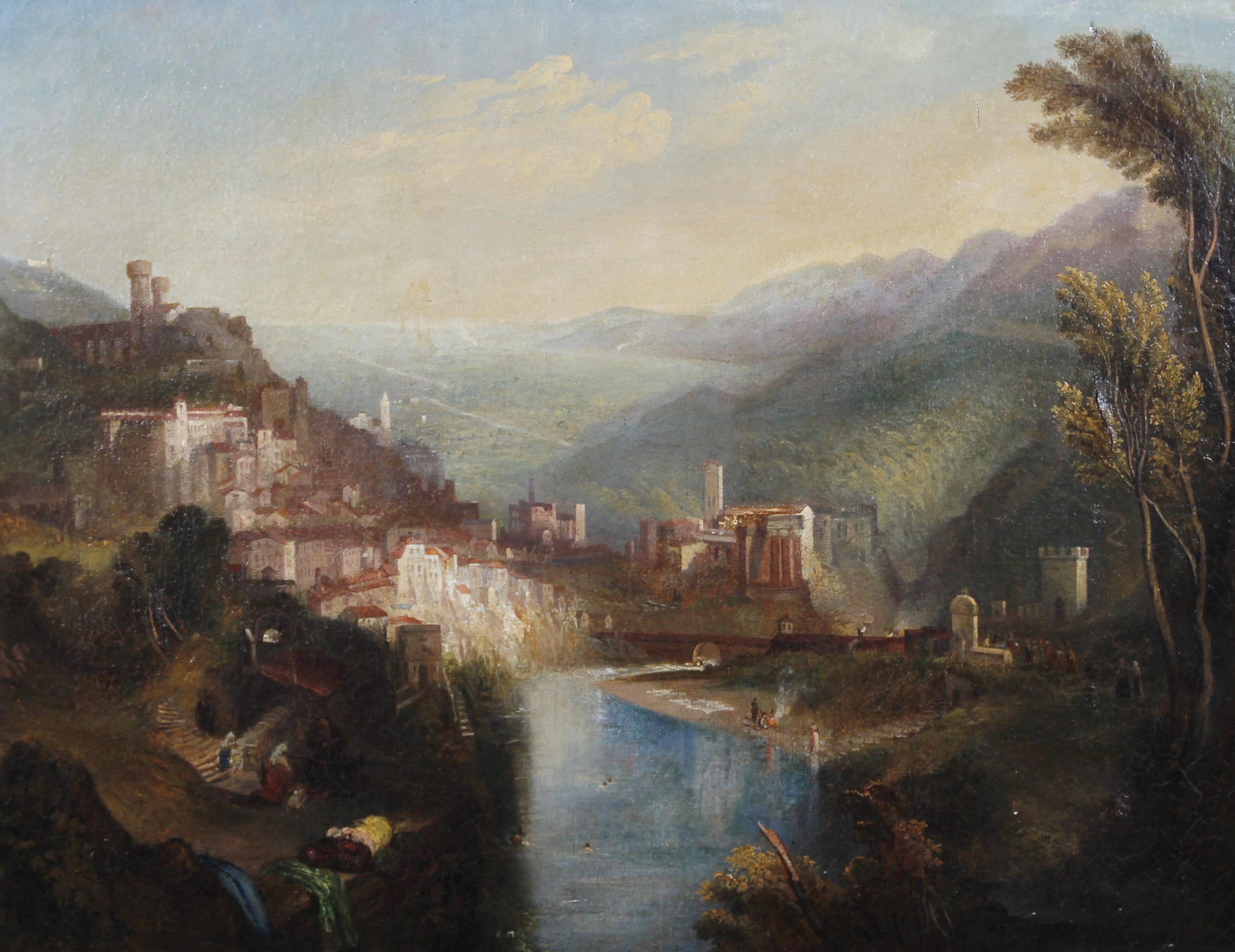 其他 - 未知 - 展现山水间的城镇风光 