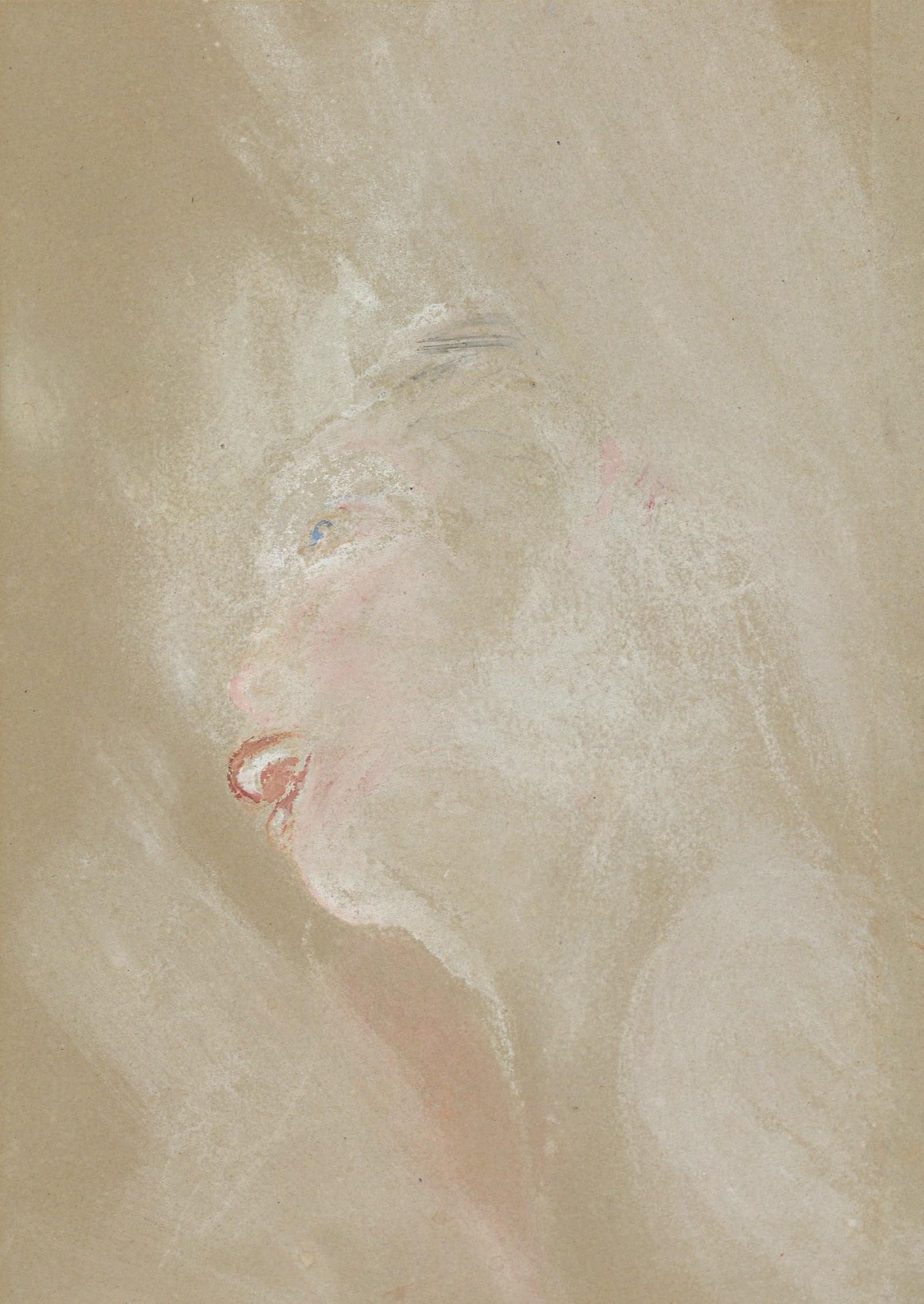 其他 - 无明确名称 - 朦胧人物面部的画作 