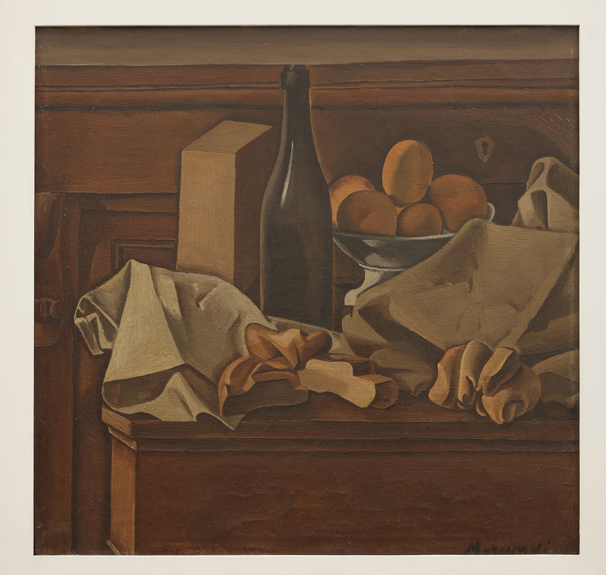 静物简约组合主题 - 静物组合 - 瓶物果布的静谧组合 