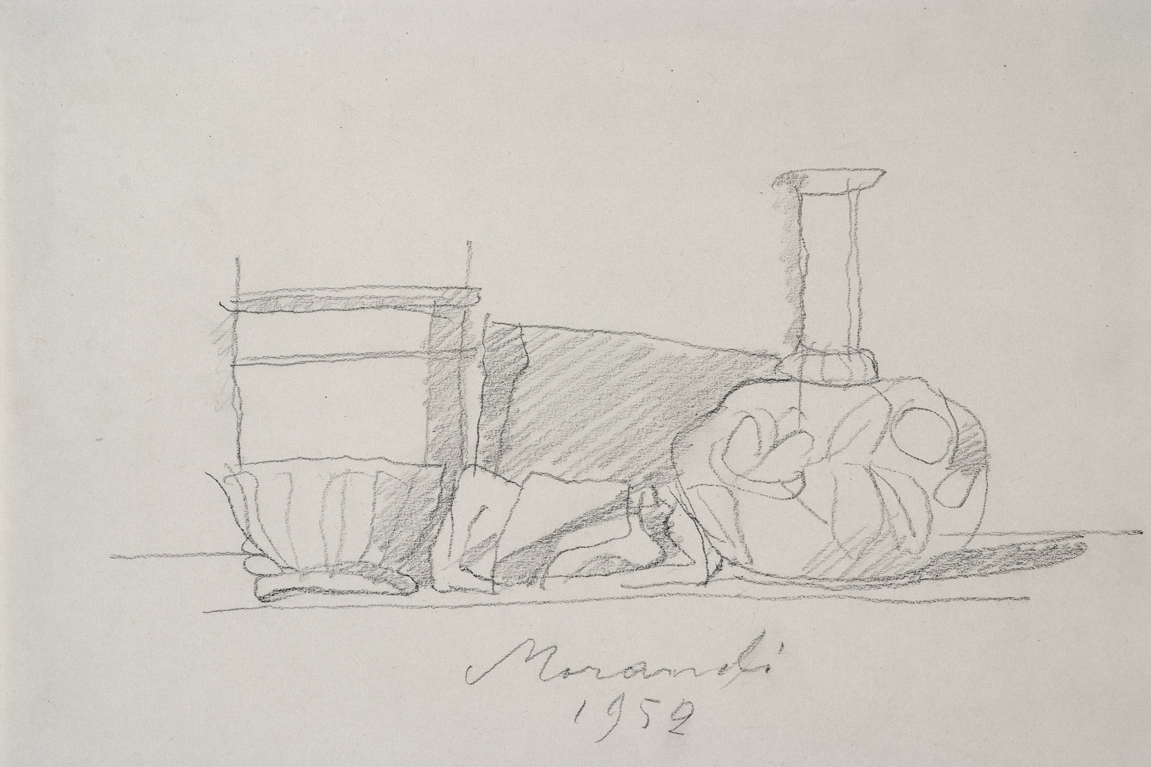 静物简约组合主题 - 陶罐等静物素描 - 陶罐等物的简约线条画 