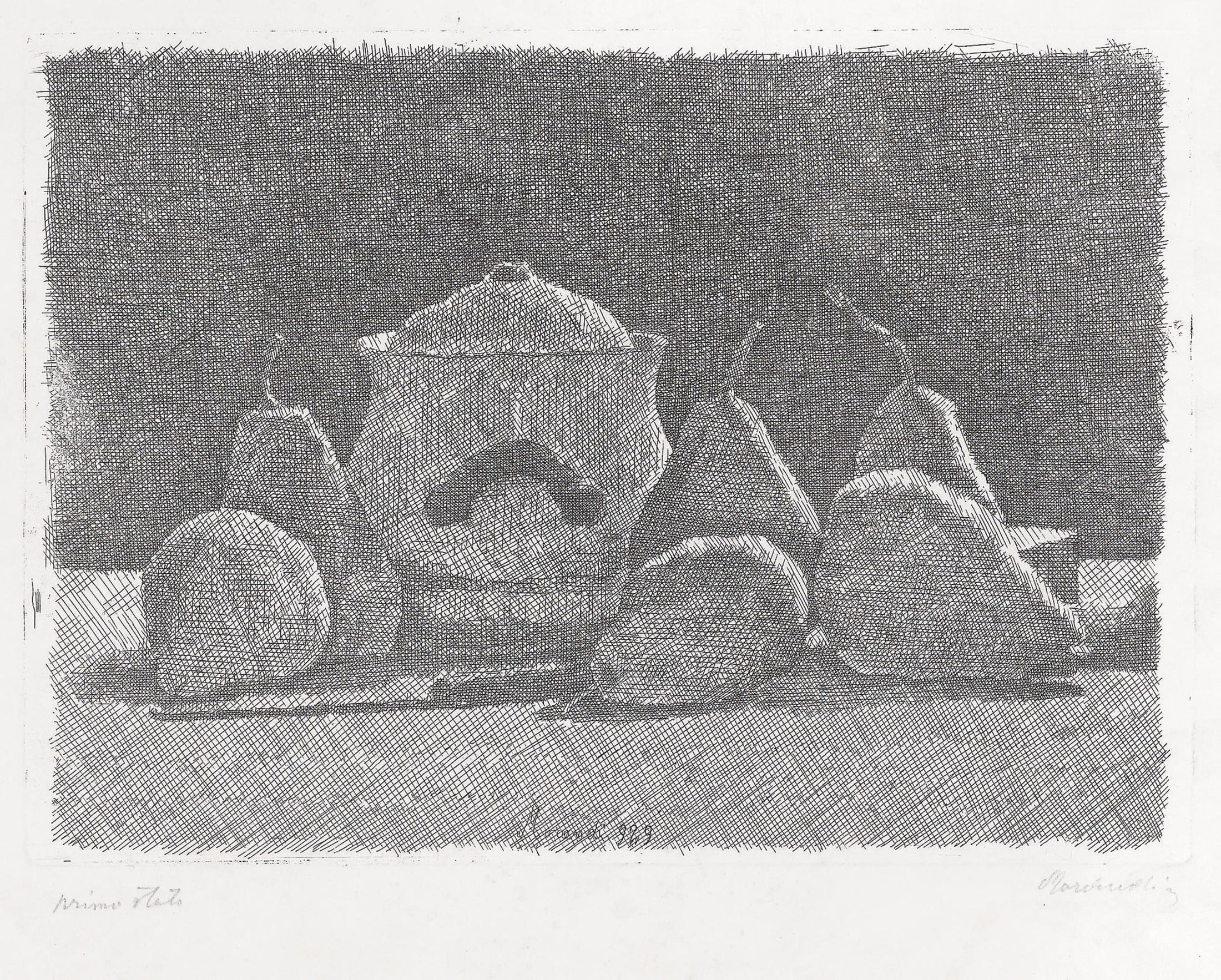 静物简约组合主题 - 无 - 茶壶梨子简约静物组合 