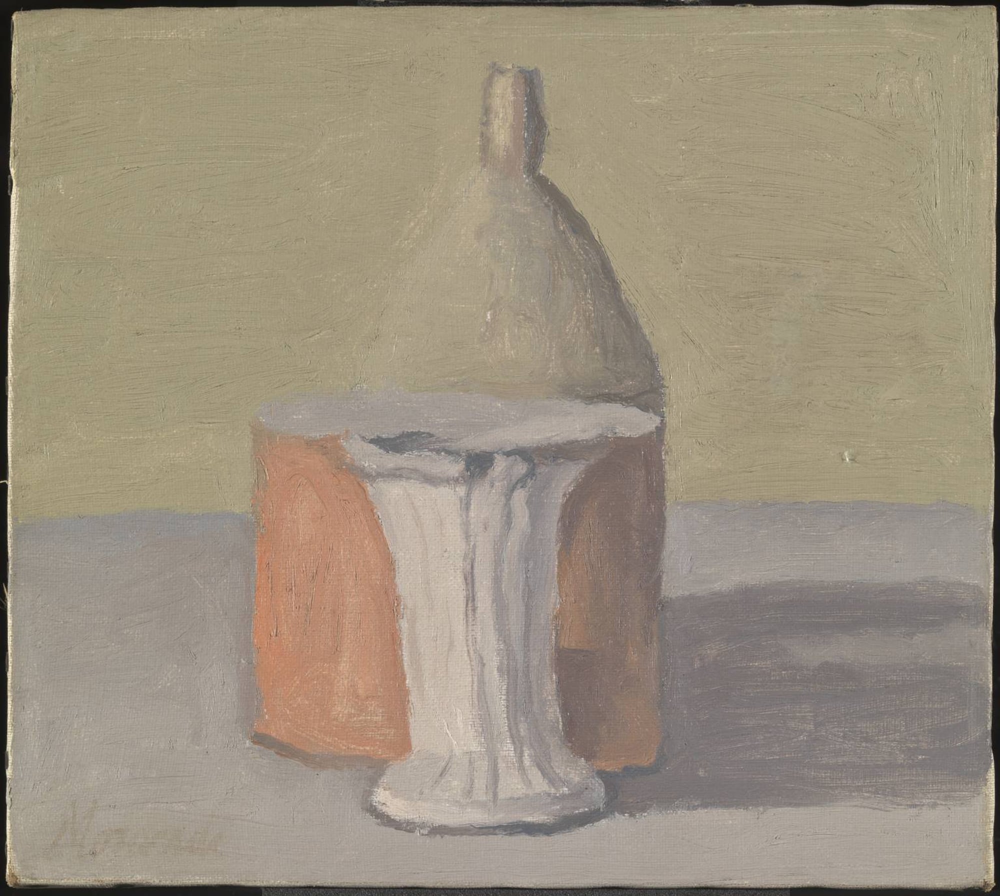 静物简约组合主题 - 瓶与器皿静物画 - 瓶器组合的简约静物呈现 