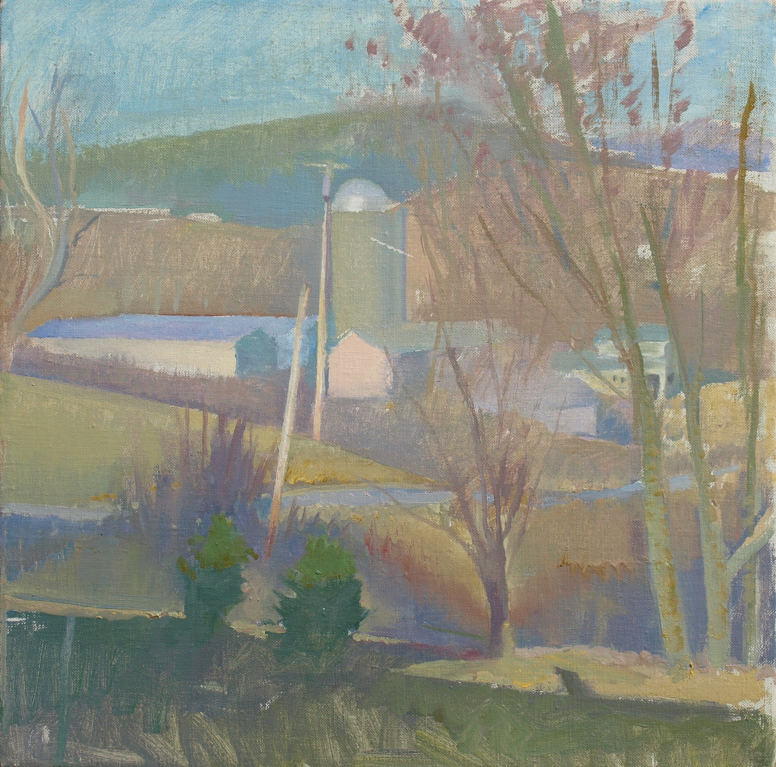 色彩柔和静谧主题 - 无特定名字 - 柔和色调绘乡村景致 