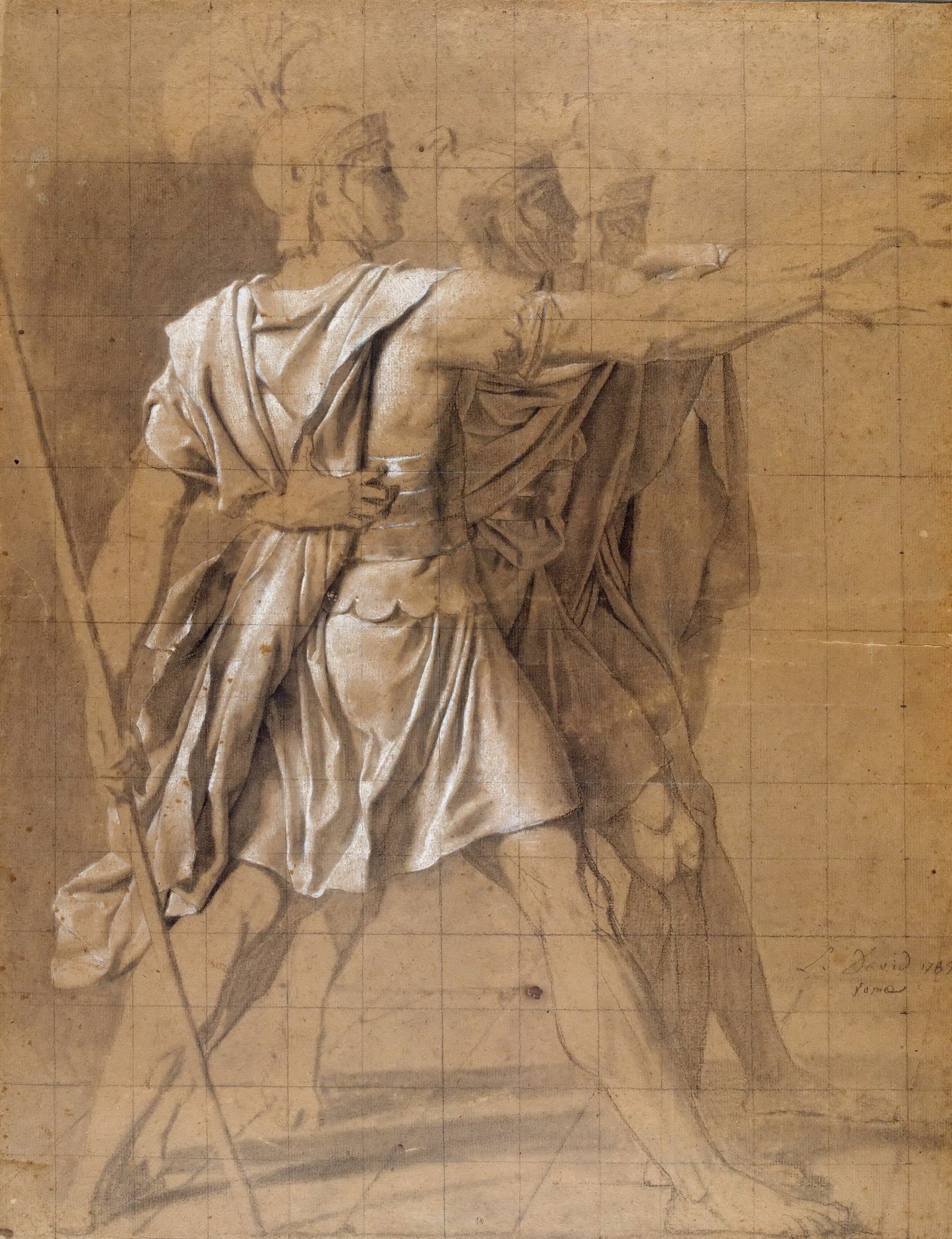 古典主义构图主题 - 未知名古典人物画 - 古典人物姿态构图的画作 