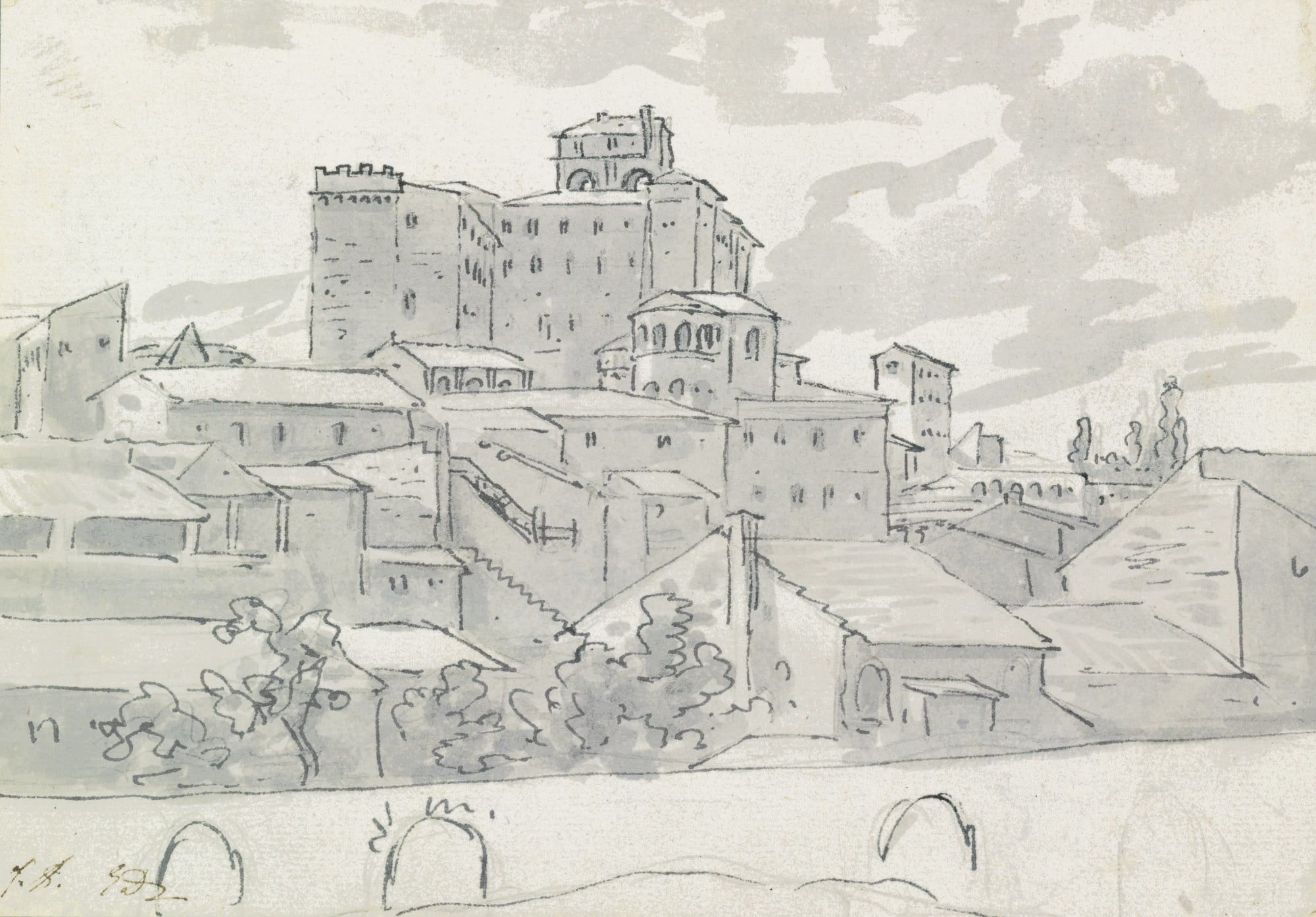 其他 - 无特定名字 - 手绘城市建筑风景图 