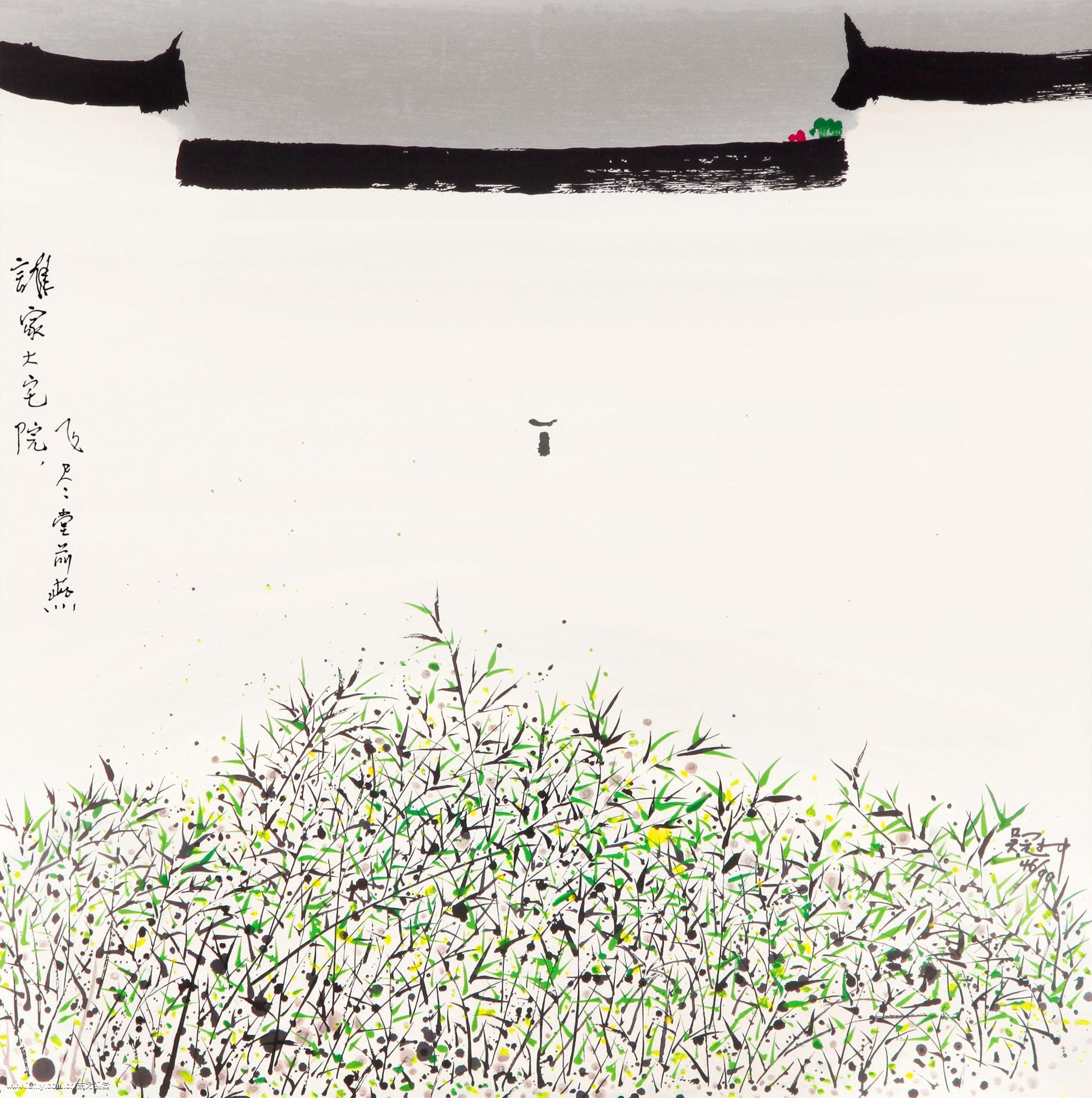 江南水乡景致主题 - 谁家大宅院 - 水墨绘就江南庭院景