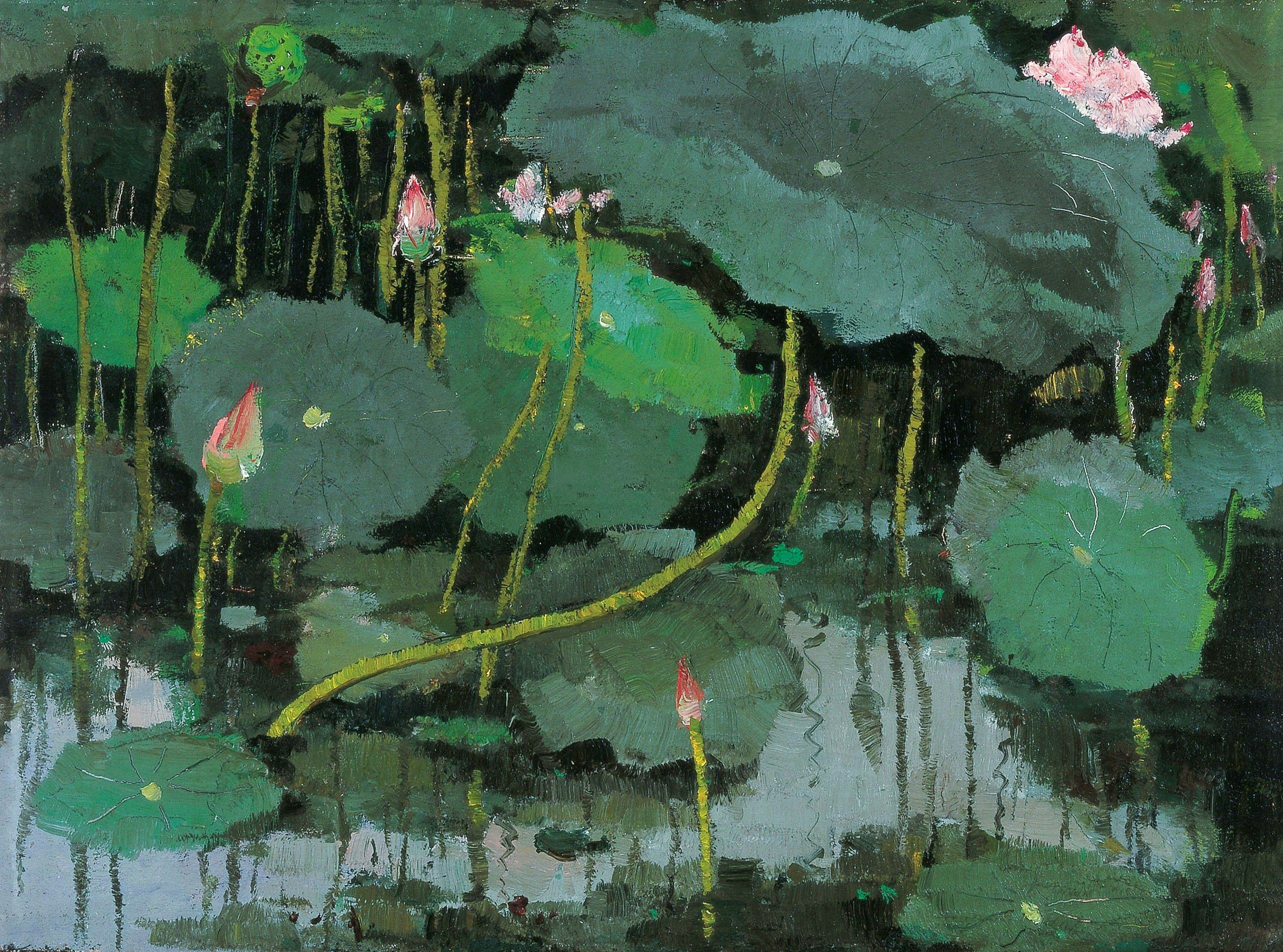 自然风景神韵主题 - 荷塘景致 - 描绘荷塘间的自然之美 