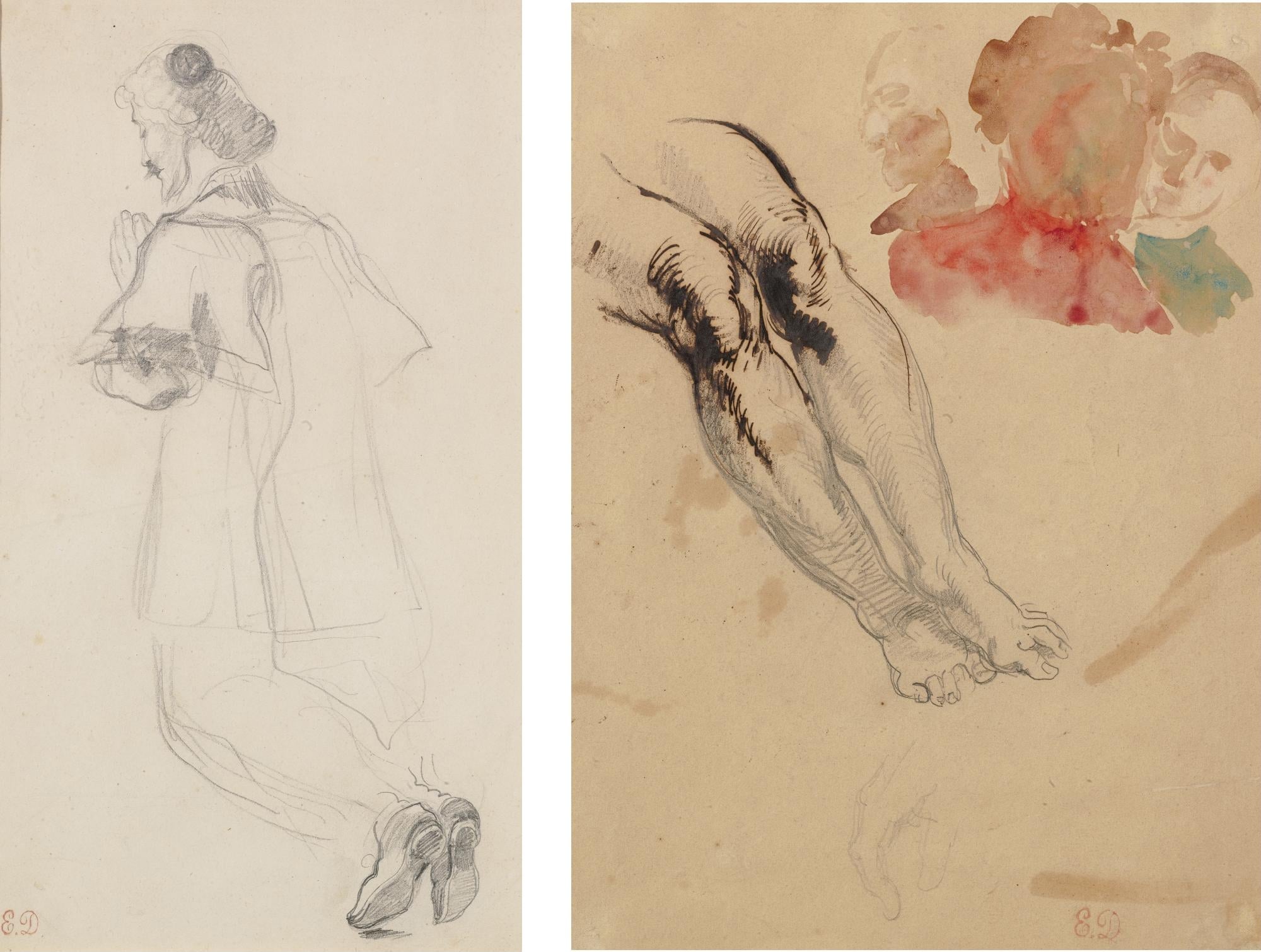 其他 - 无特定名称 - 人物肢体动作绘画习作 