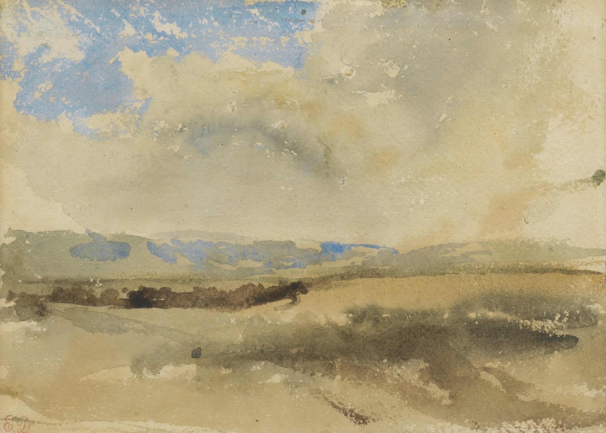 其他 - 未知名水彩风景 - 淡雅水彩绘就田野风光